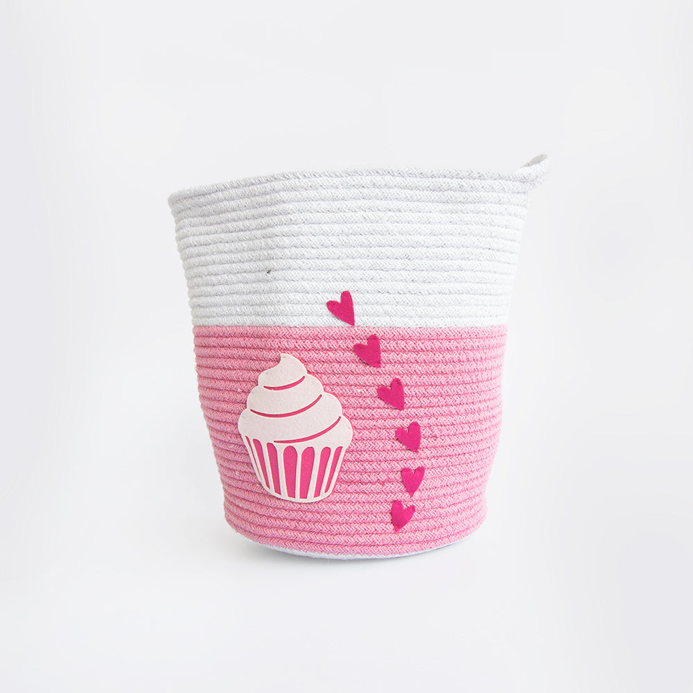 Magical Cupcake- Cotton Rope Basket  (Individual/ Set Of 2)