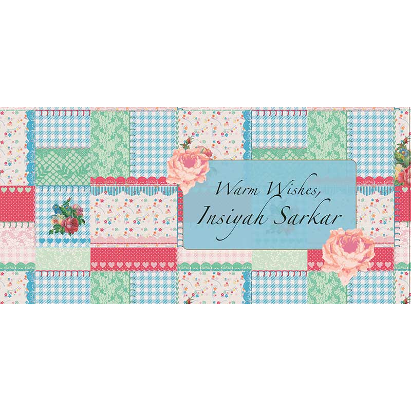 Personalised Envelopes - Vintage Floral  , Set of 25