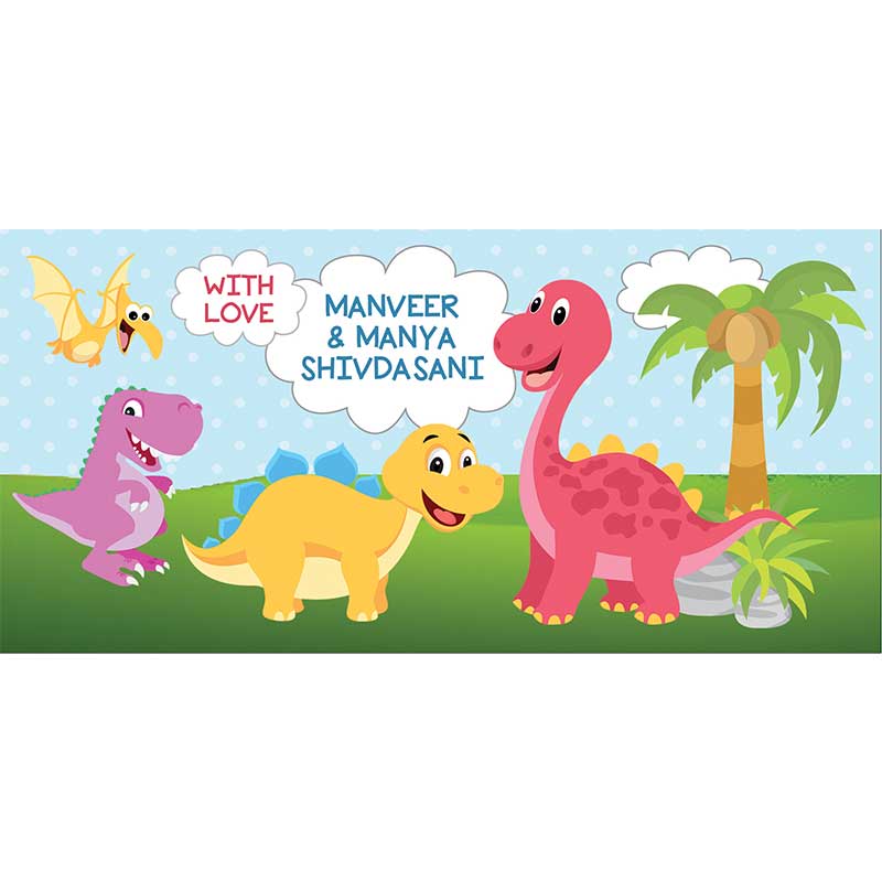 Personalised Envelopes - Dino, Set of 25