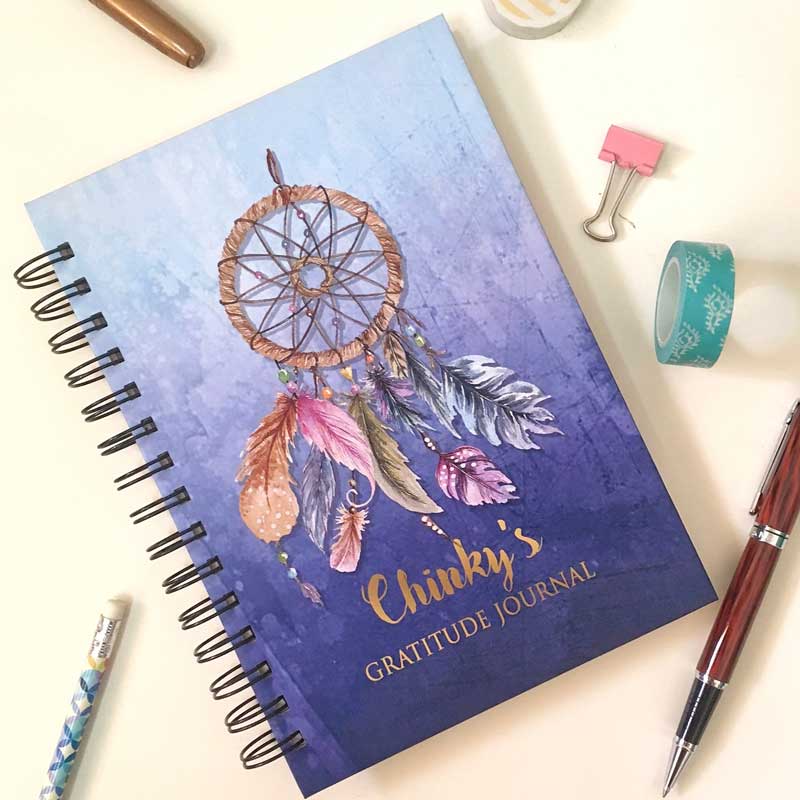 Personalised Dreamcatcher Gratitude Journal