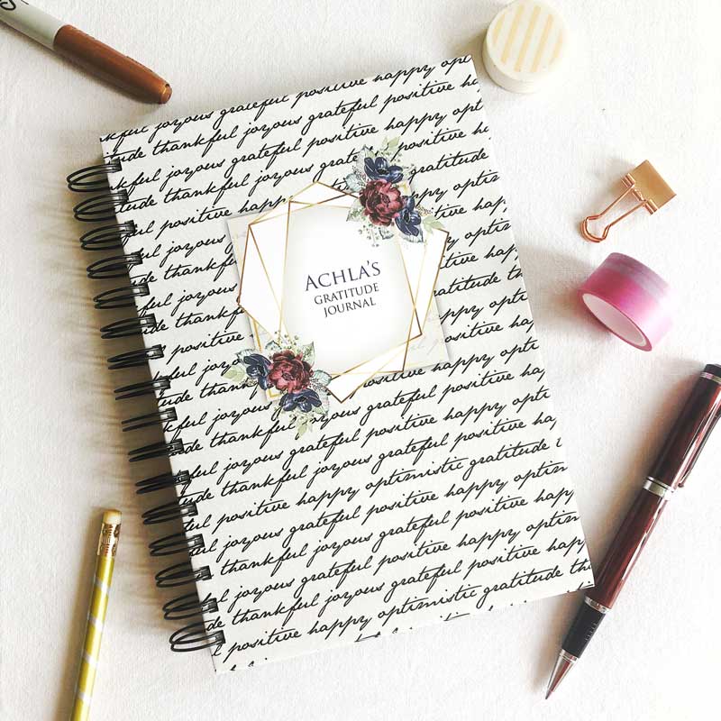 Personalised Grateful Gratitude Journal