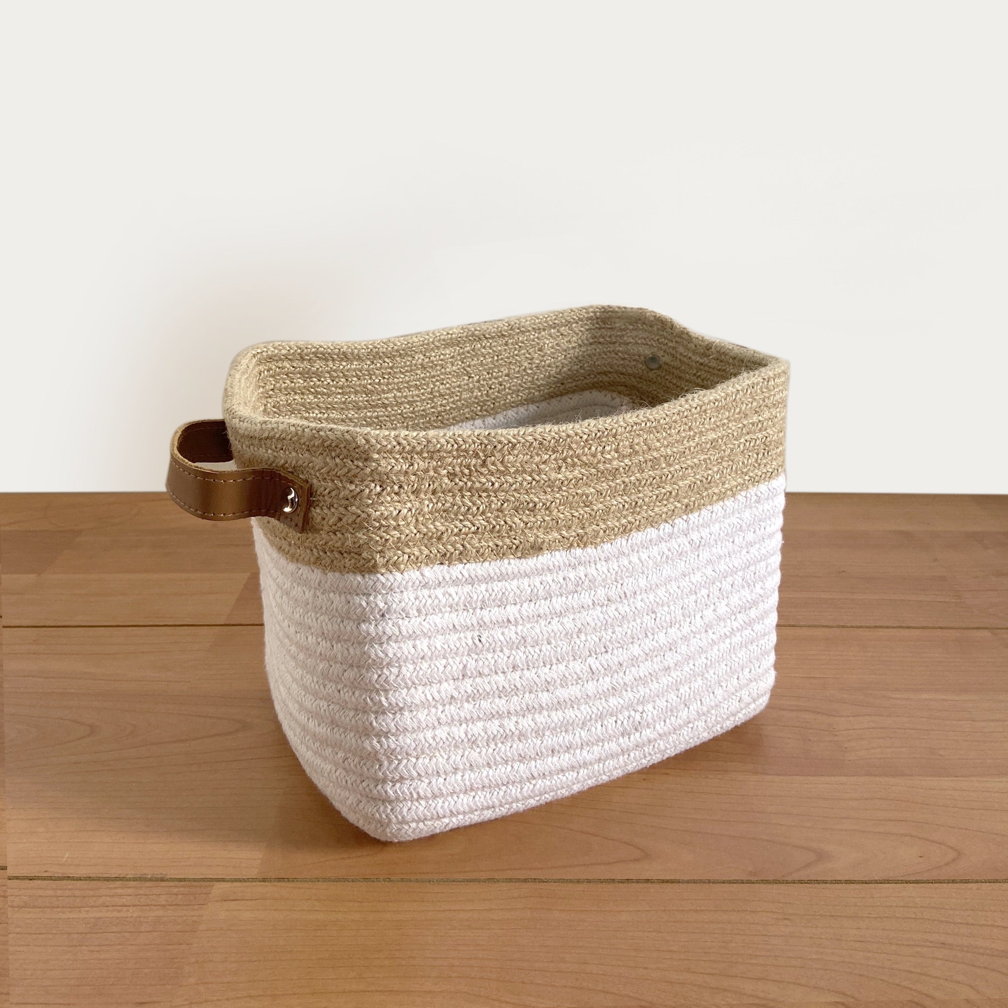 Jute & Cotton Rope Storage Baskets, Individual or Set of 2