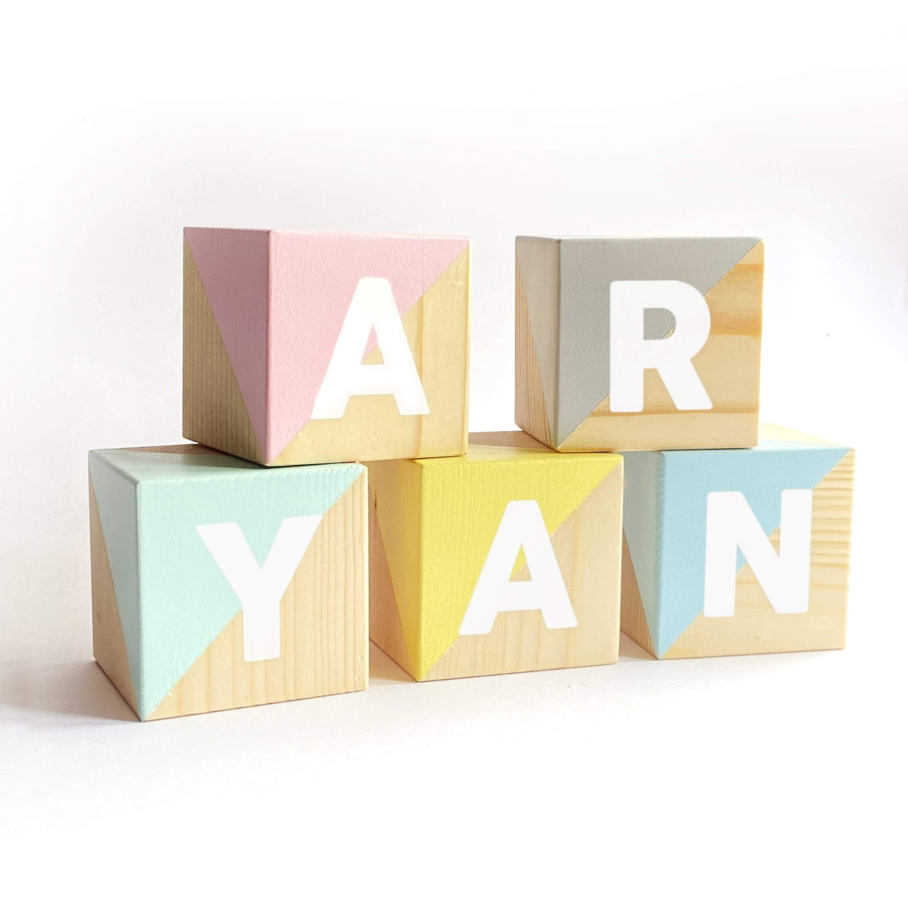 Personalised Wooden Blocks - Letter Blocks