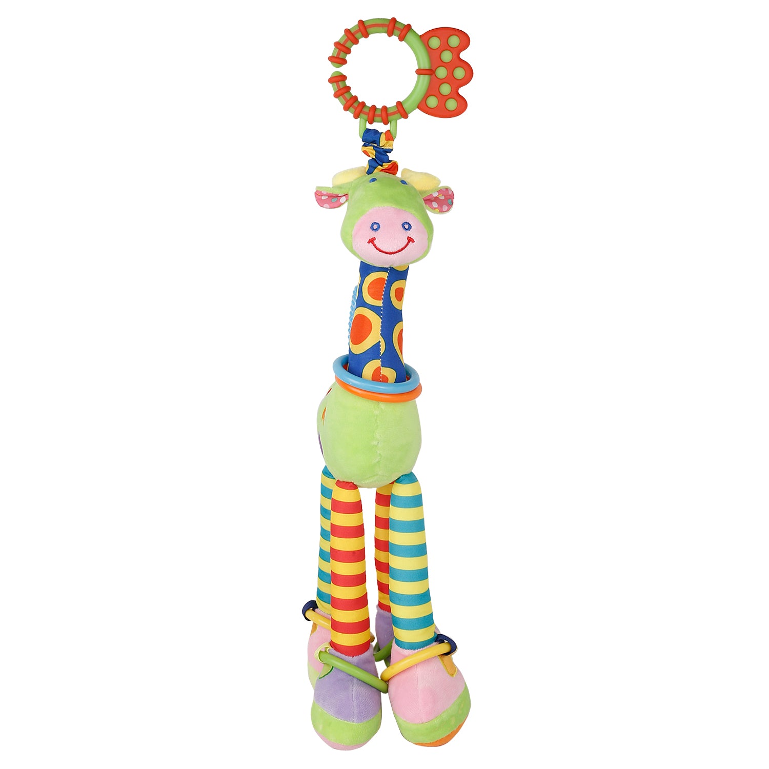 Baby Moo Flexible Giraffe Musical Hanging Toy With Teether