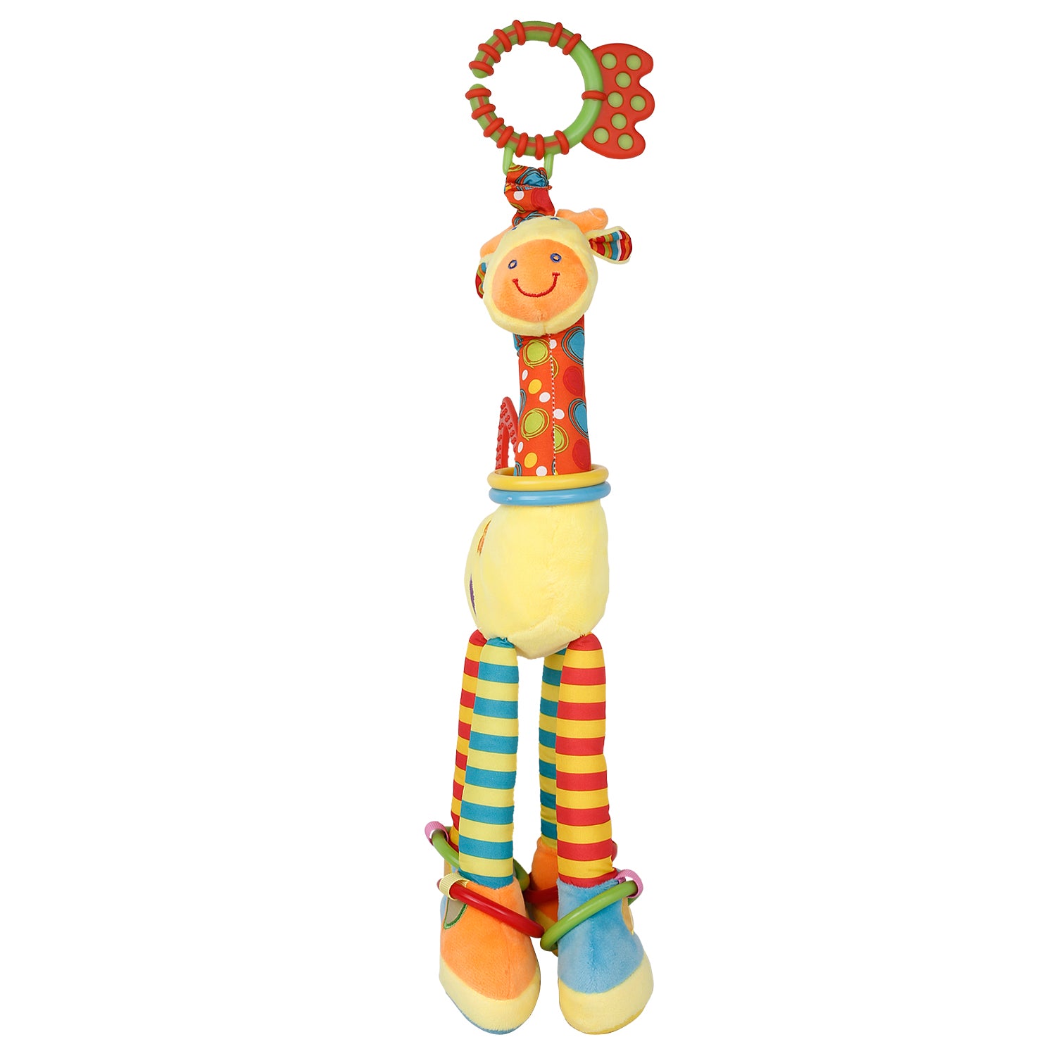 Baby Moo Flexible Giraffe Musical Hanging Toy With Teether