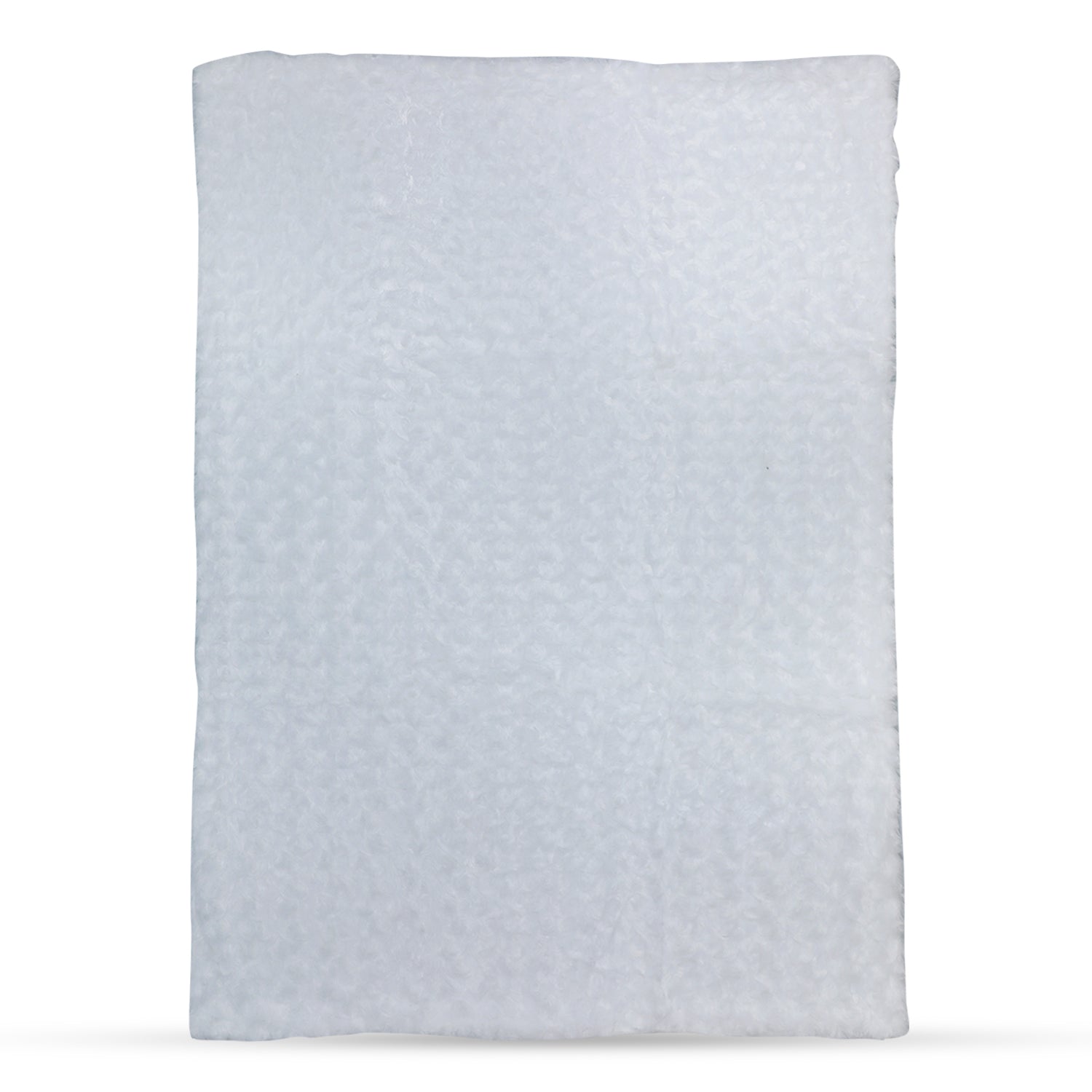 Baby Moo Swirl Fur Luxurious Blanket - White - Baby Moo