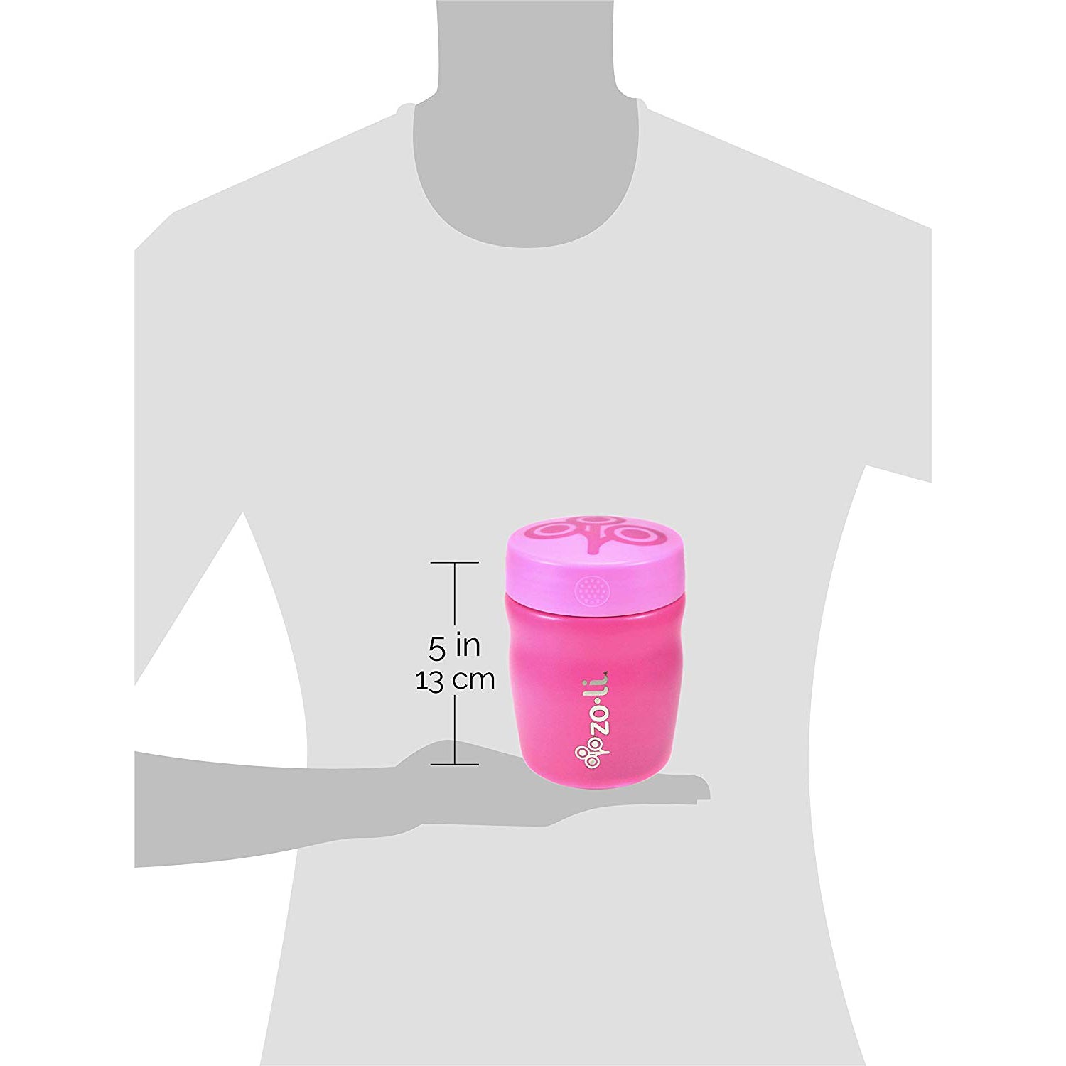 Zoli Pow Dine Stainless Steel Insulated Food Jar- Pink