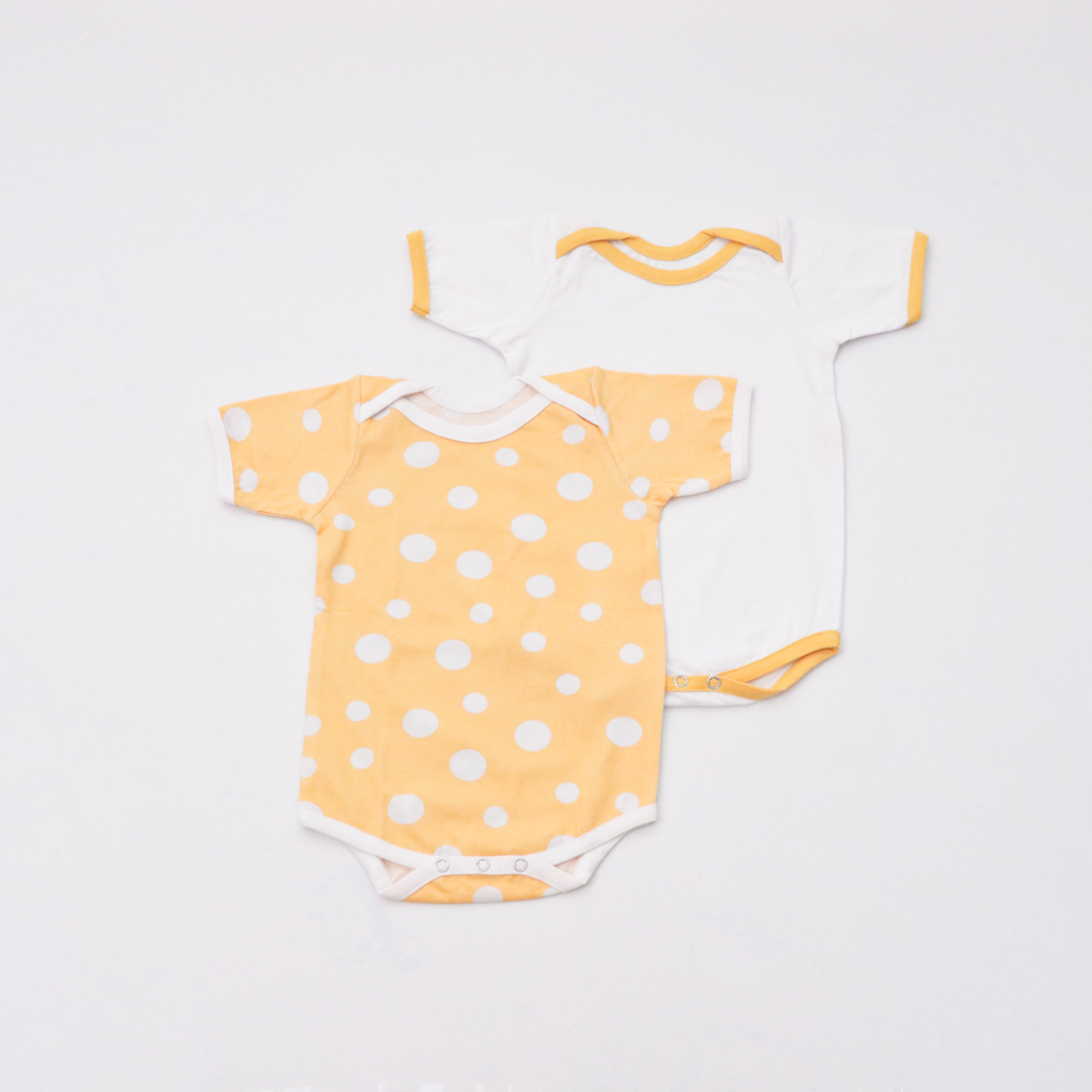 Cute Polka Bodysuits - Set Of 2