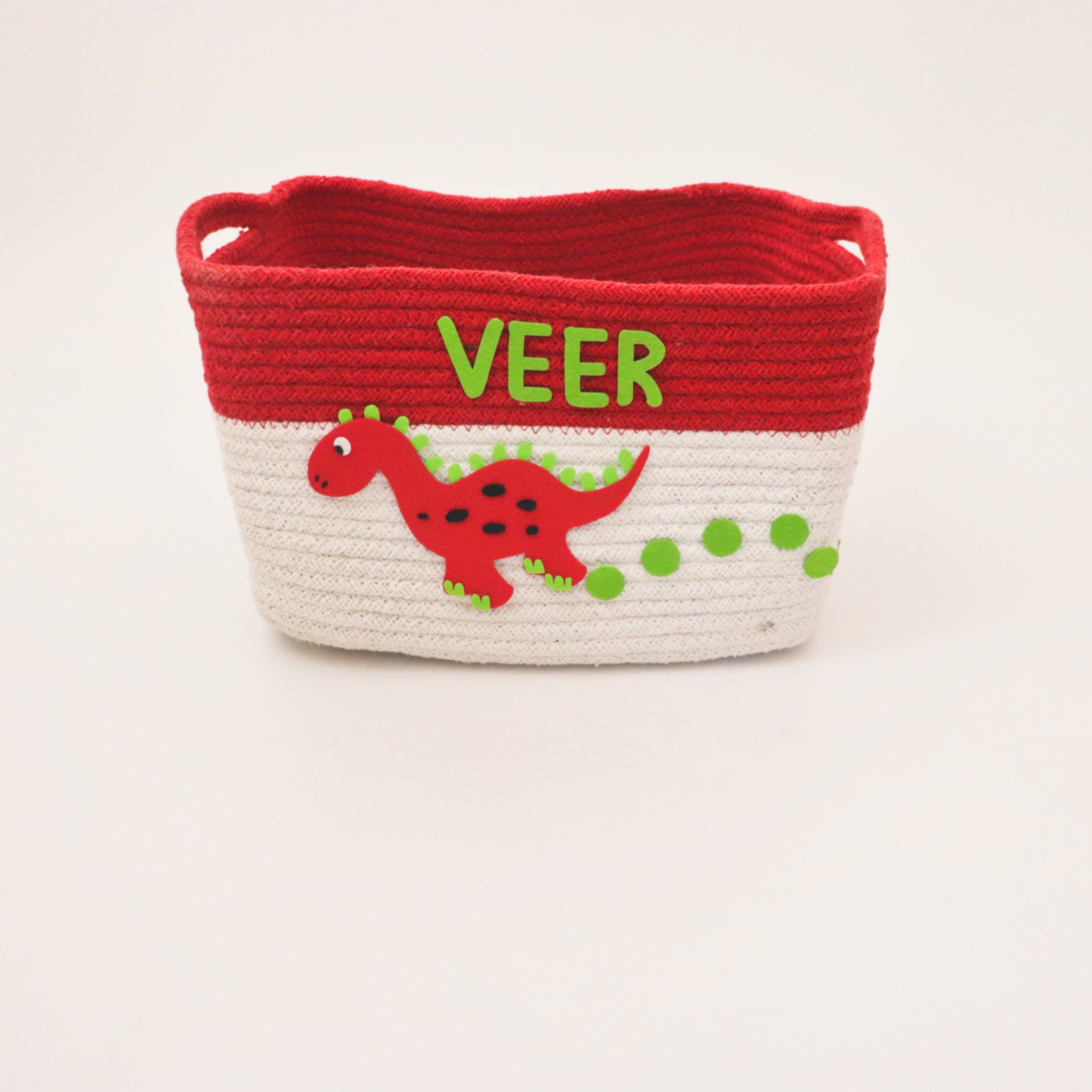 Personalised Return Gift Collection - Dino Friend (Storage Basket & Wall Frame)