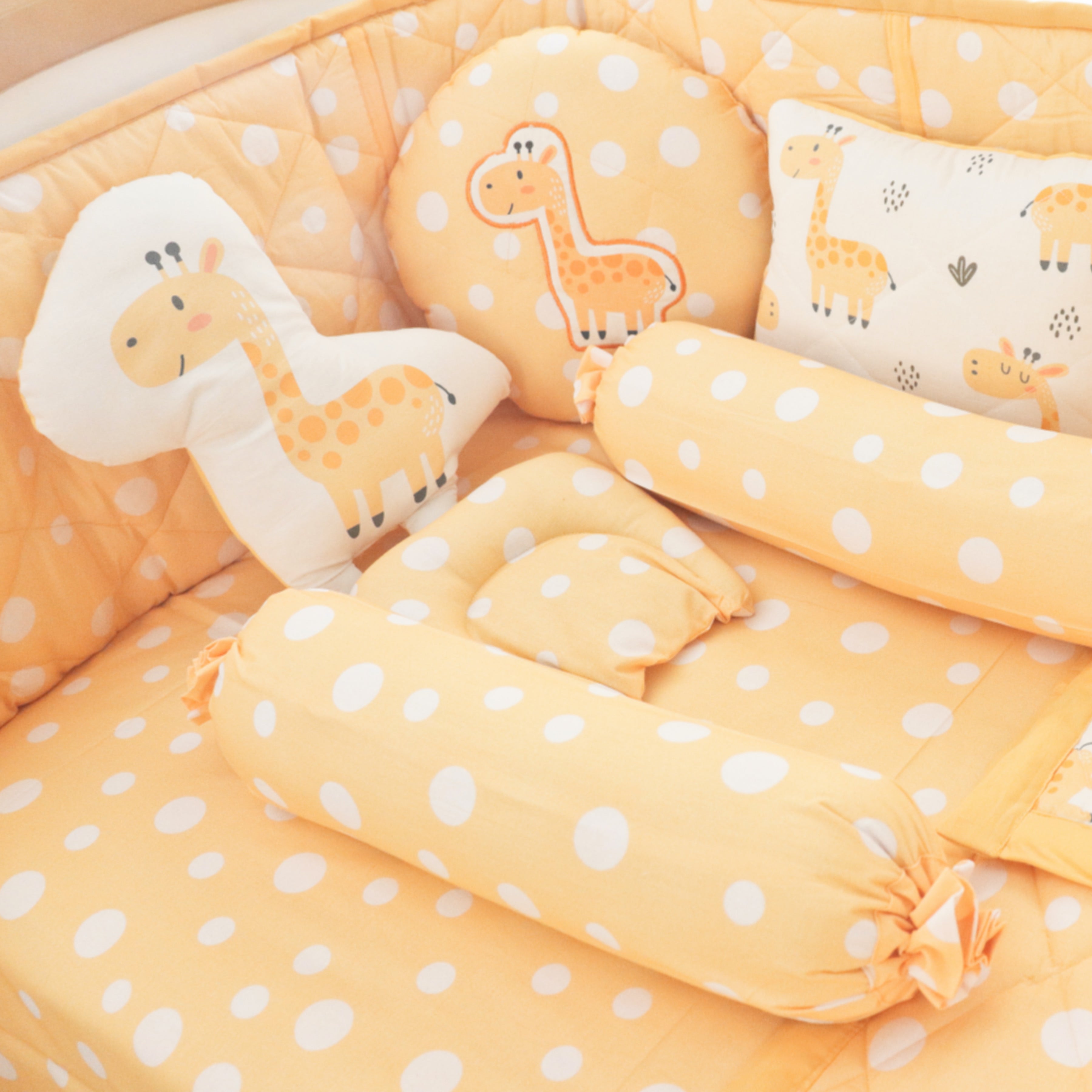 Cute Polka - Organic Cot Bedding Gift Set
