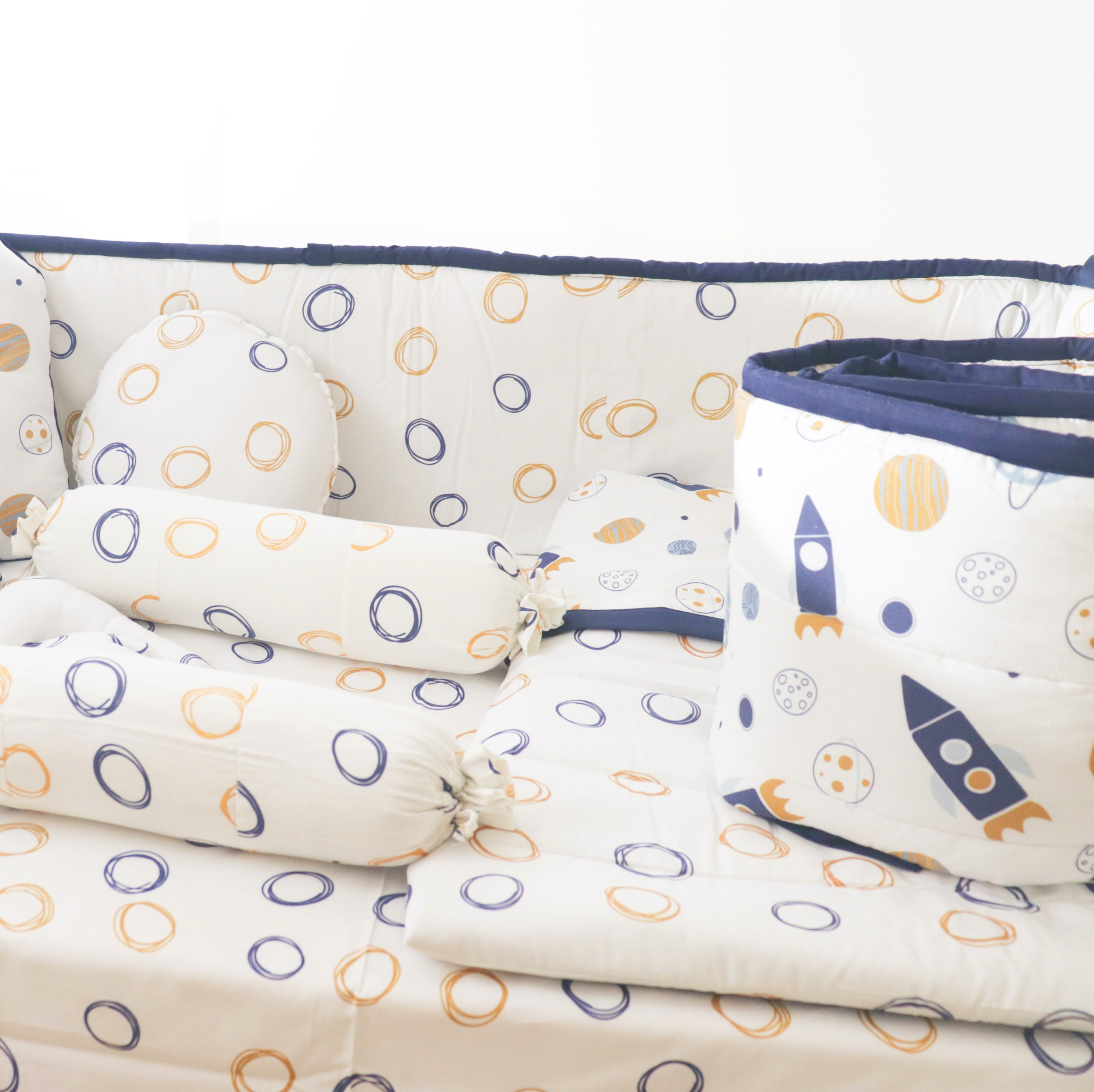 Child Of The Universe - Quilted Cot Bumper
