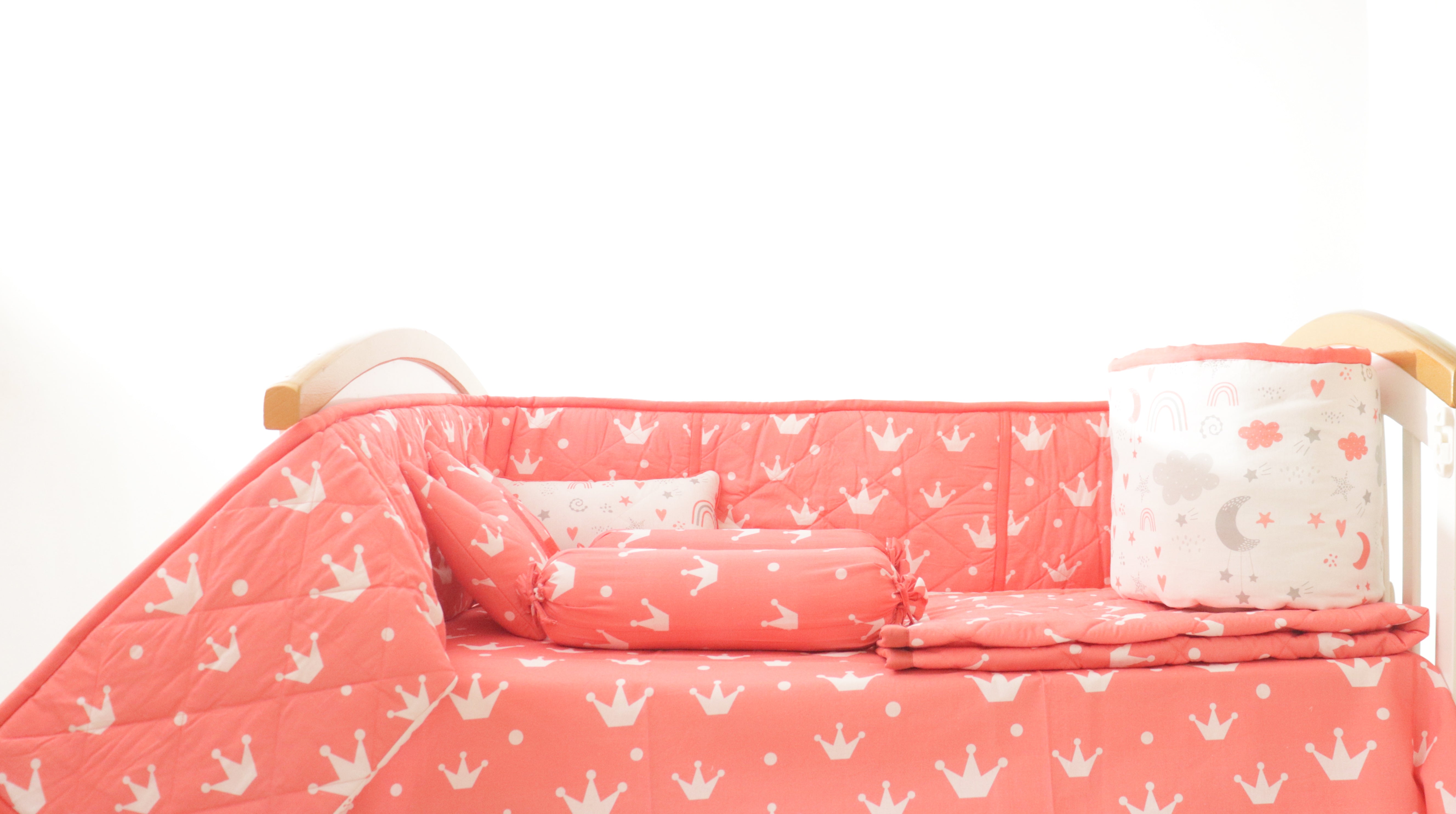 Crowns- Organic Cot Bedding Gift Set