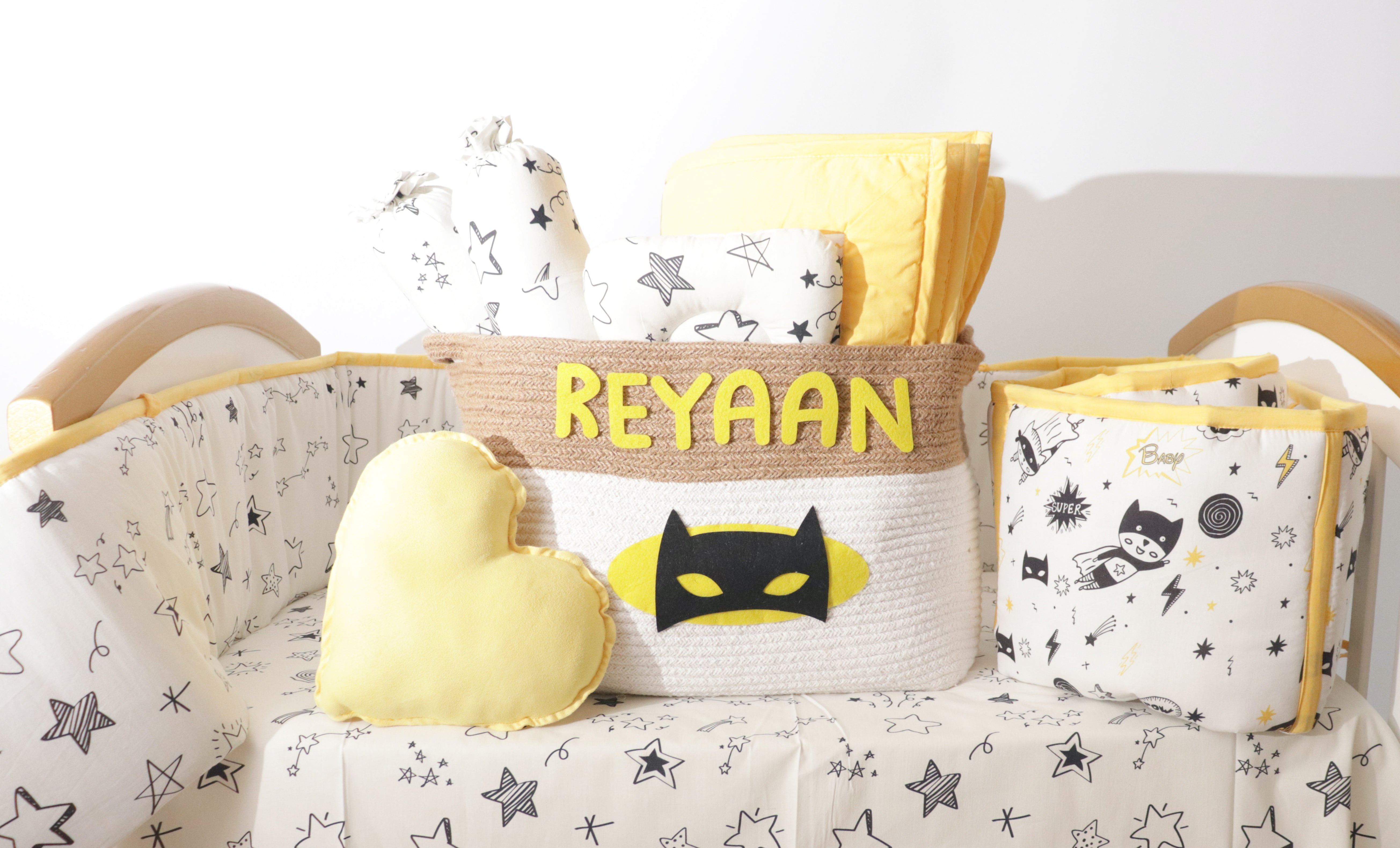 Doodle Stars - Organic Cot Bedding Gift Set