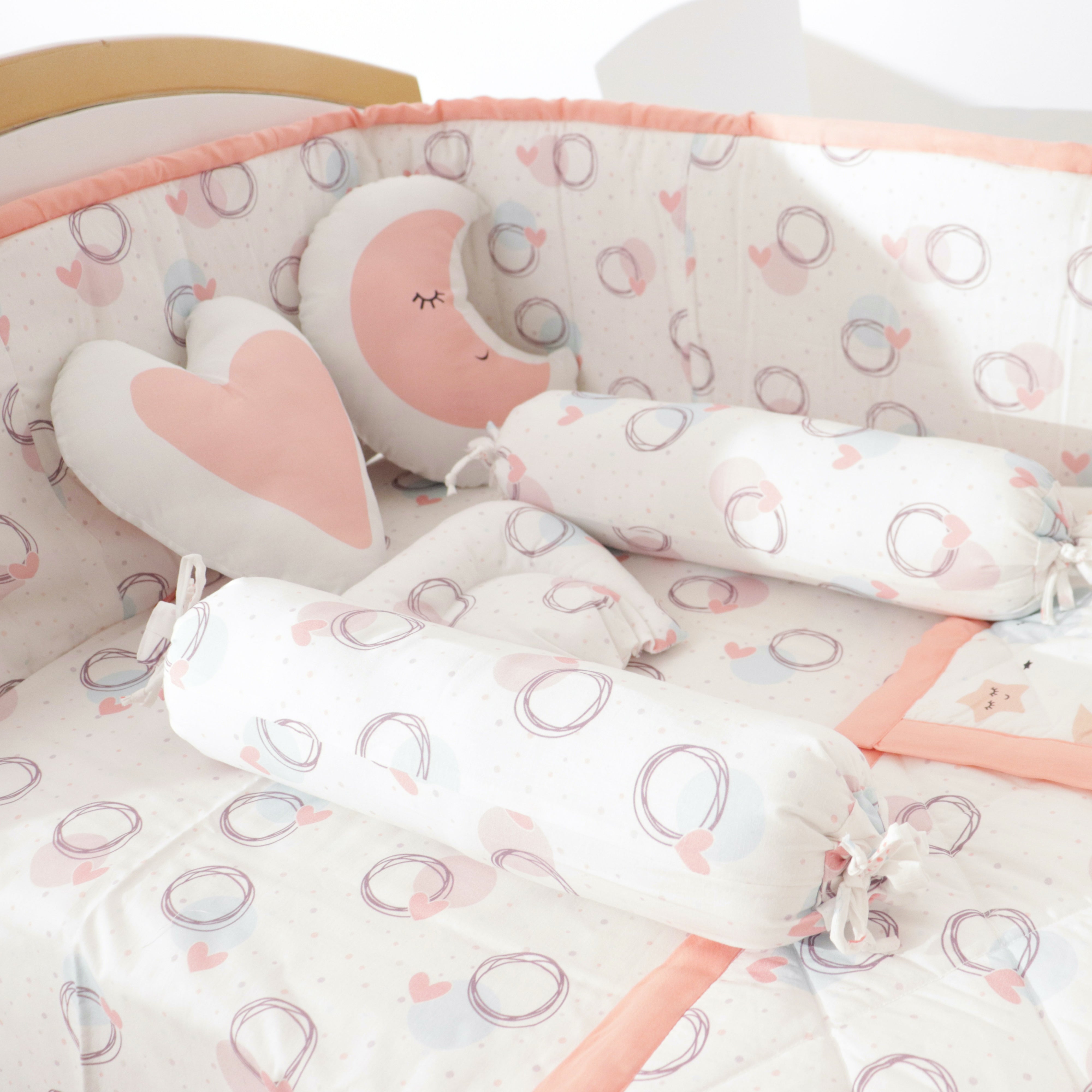 Circle Of Love - Organic Cot Bedding Gift Set