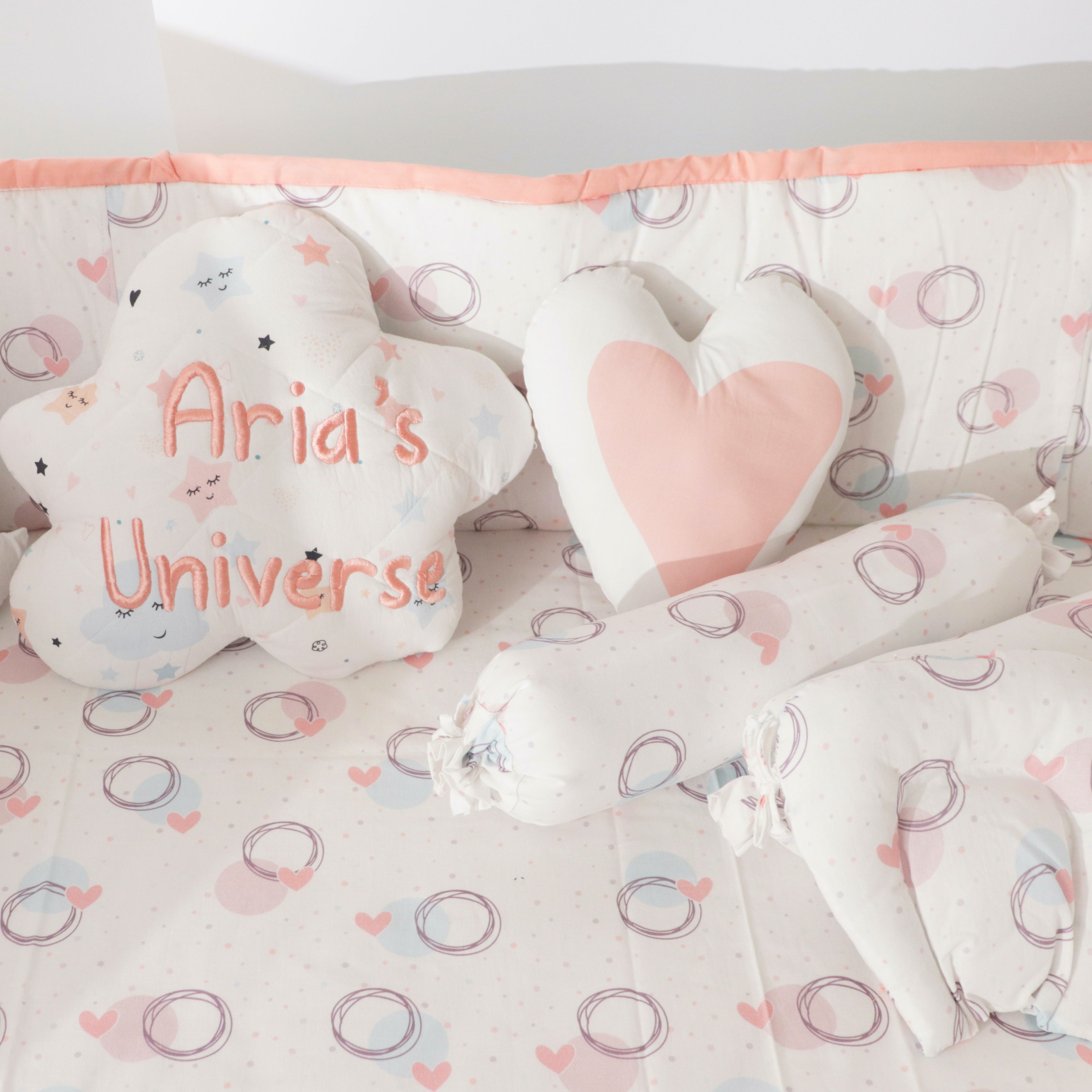 Circle Of Love - Organic Cot Bedding Gift Set