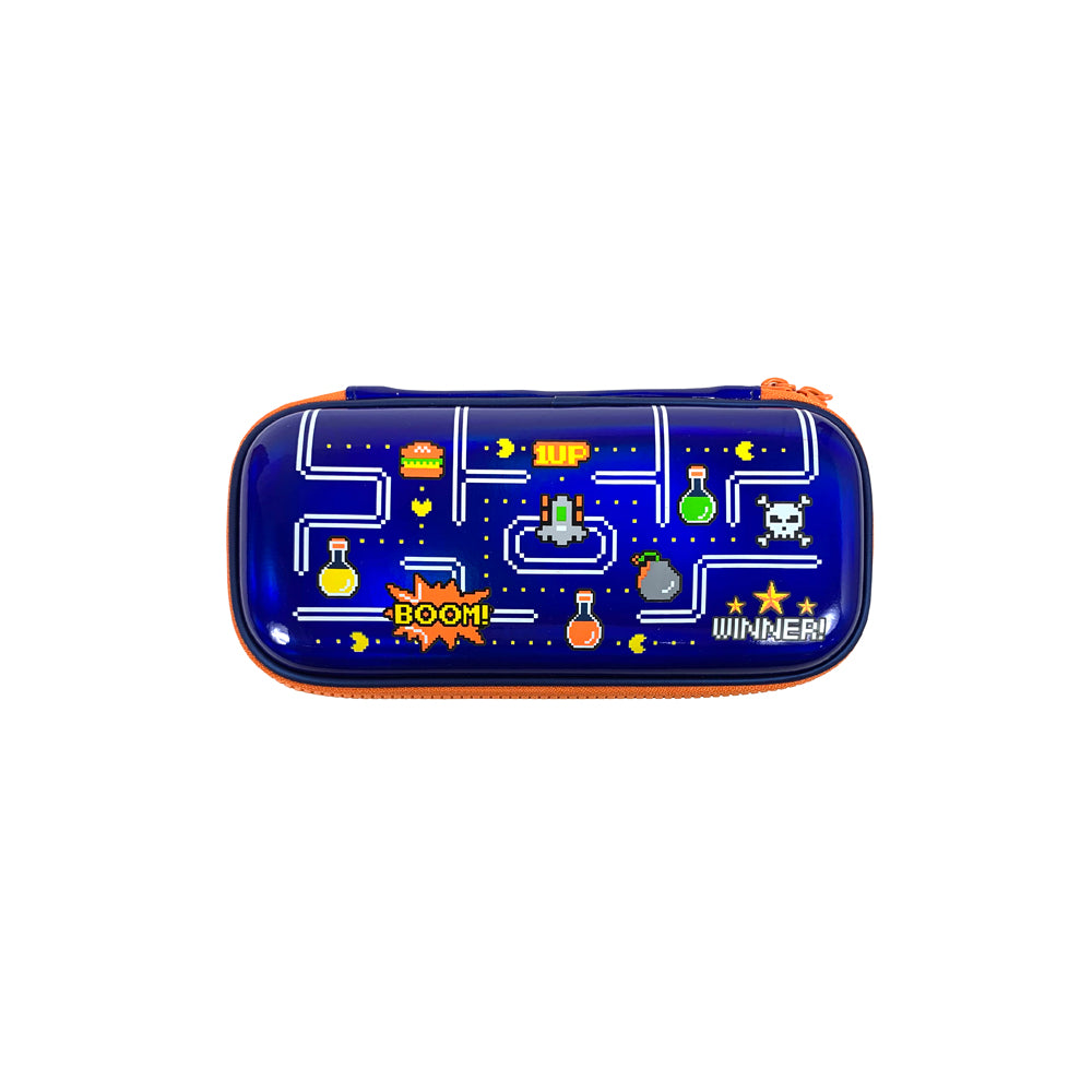 Gaming Pencil Case | Pac-man Design | Shiny Metallic Print