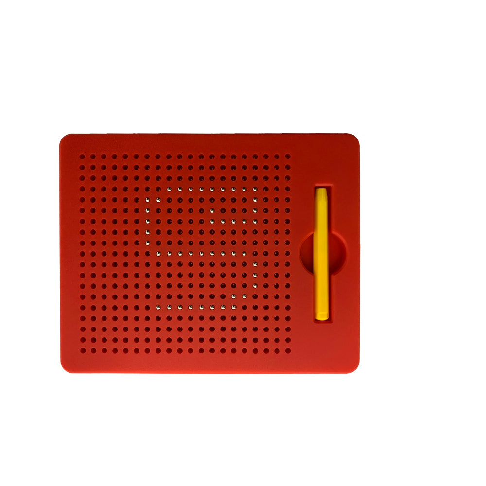 Scoo-MagBall Tab (Red) | With Magnetic Stylus | Travel-Friendly Mess-Free Fun Writing Pad | With Audible Click Sound | Creative Learning & Sensory Edu Toy