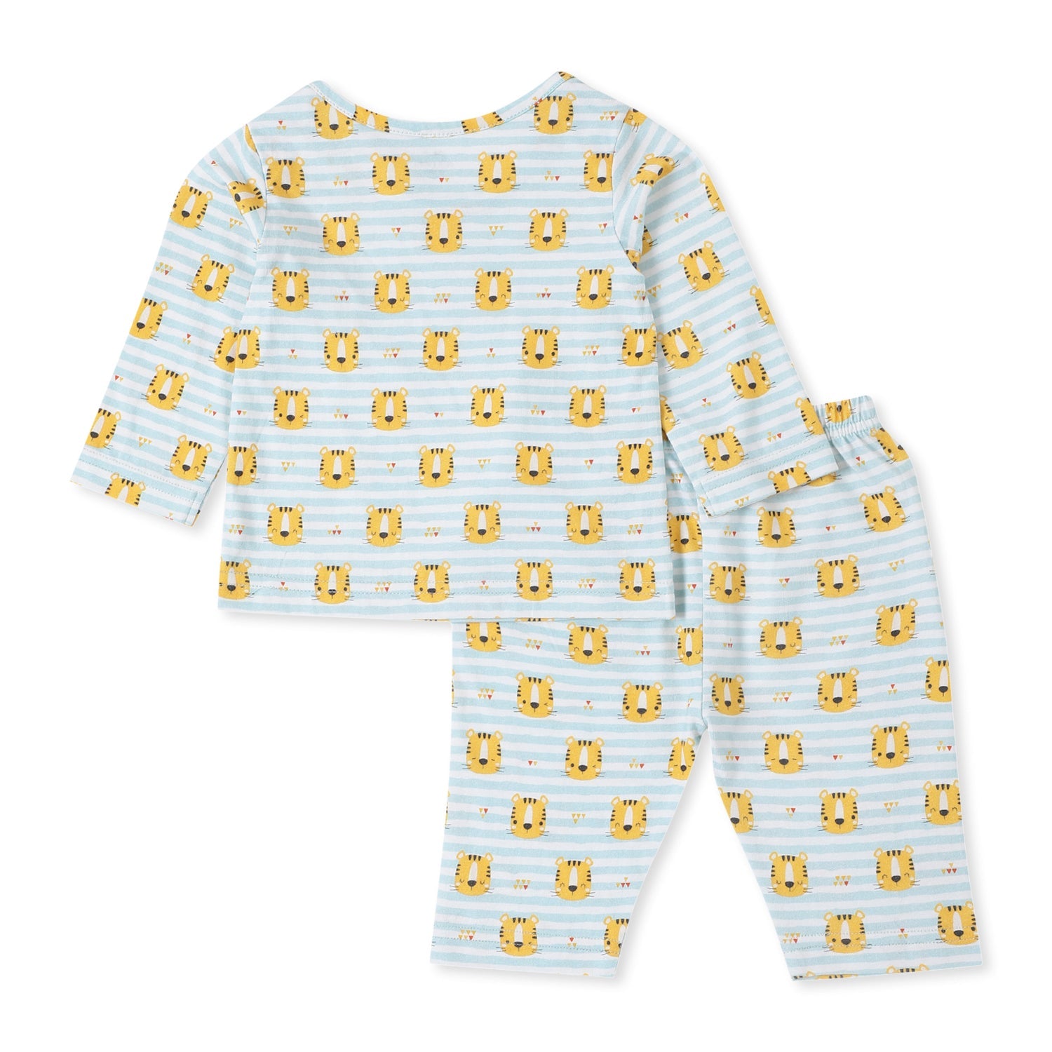 Giggles & Wiggles Stripey Tiger Soft Knit Cotton Night Suit Set