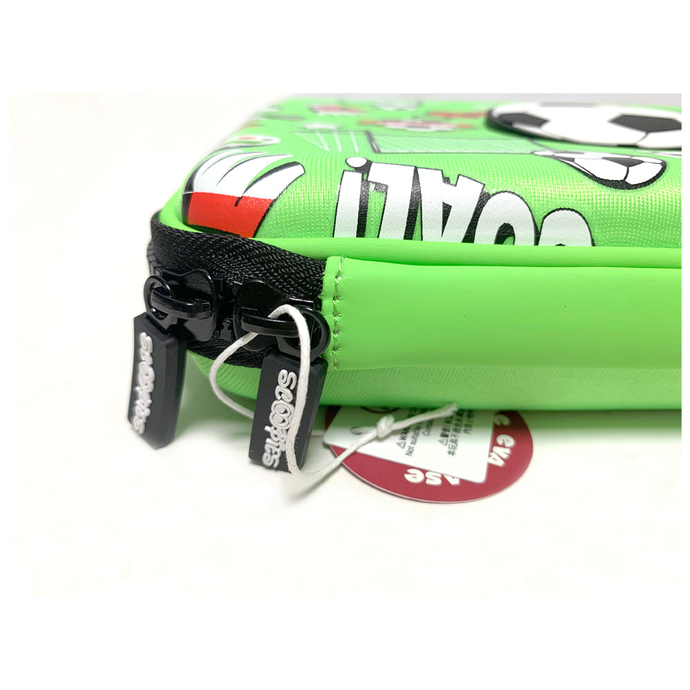 Footie In Scoobies Time Pencil Case | In-built Watch | Sporty Green Design