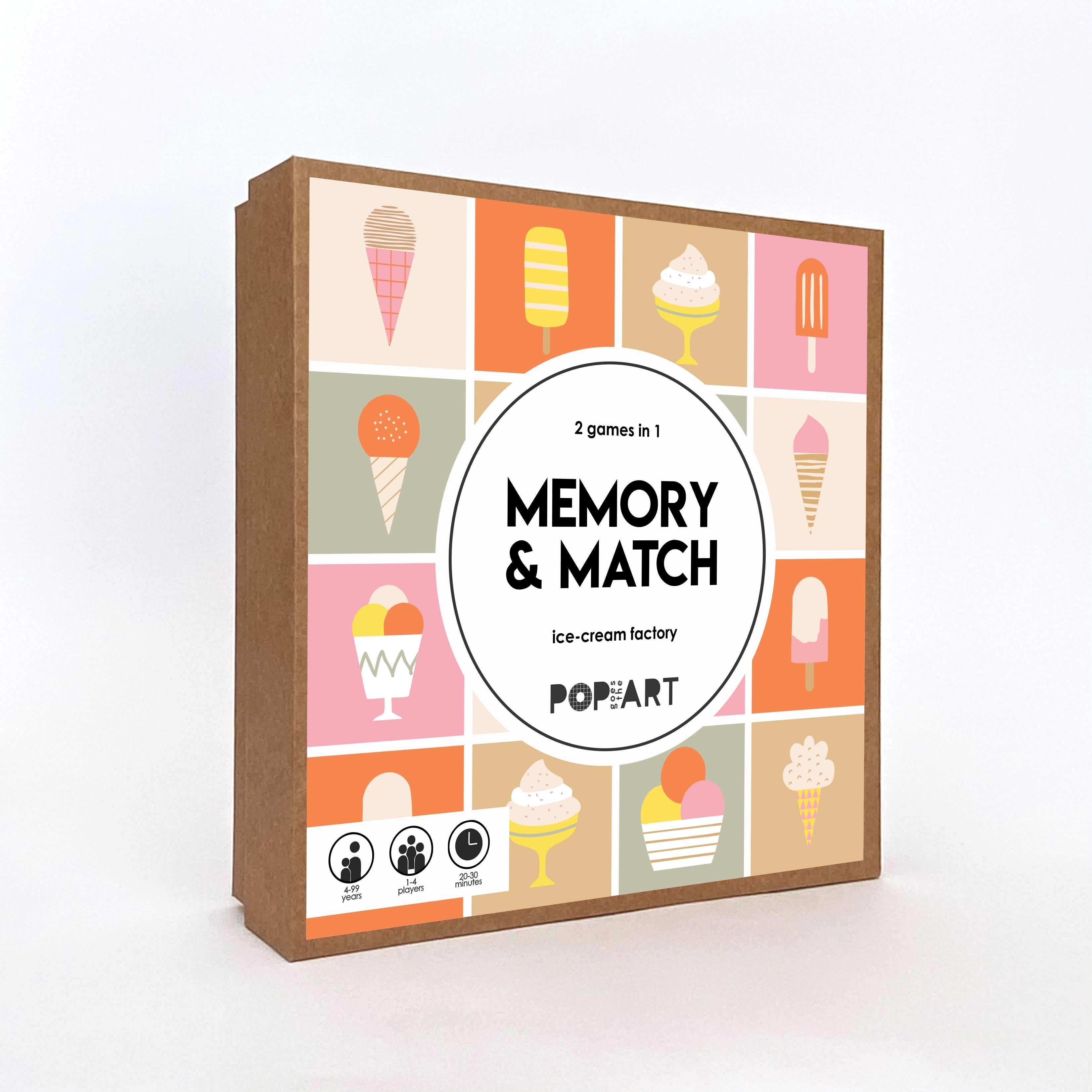 Memory and Match Game - Ice Cream Factory