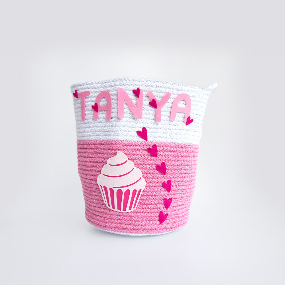 Magical Cupcake- Cotton Rope Basket  (Individual/ Set Of 2)