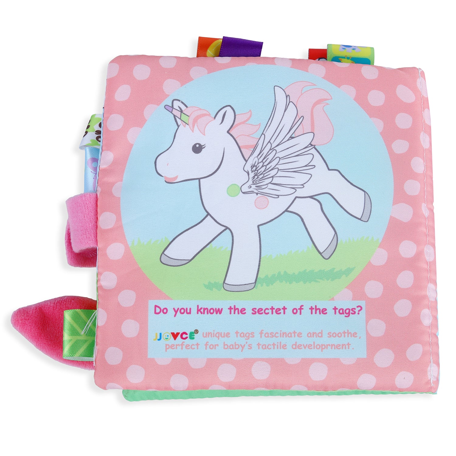 Baby Moo Painted Pony Educational Learning 3D Cloth Book With Rustle Paper - Multicolour