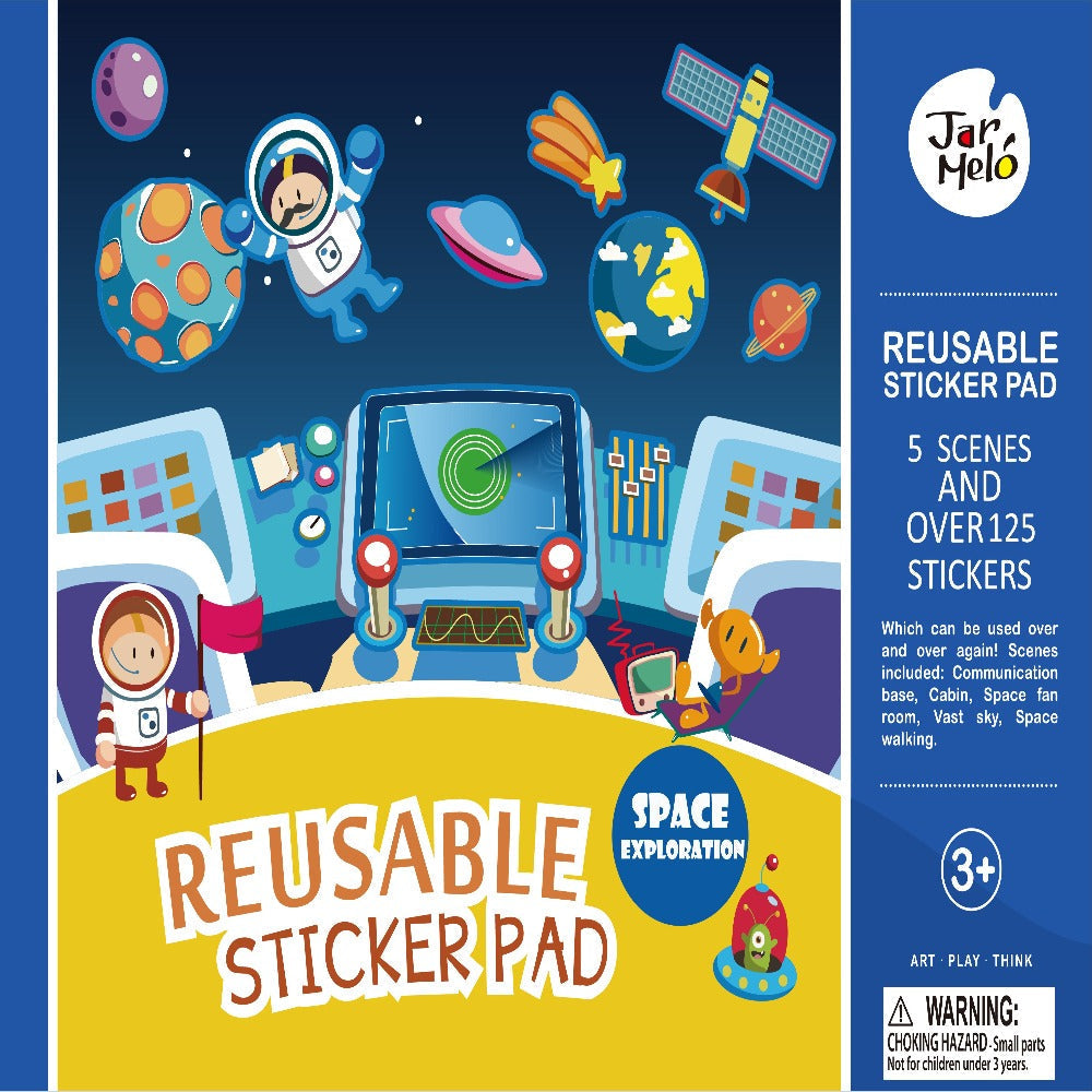 Jar Melo Reusable Sticker Pad Set-Arts & Crafts-Jarmelo-Toycra