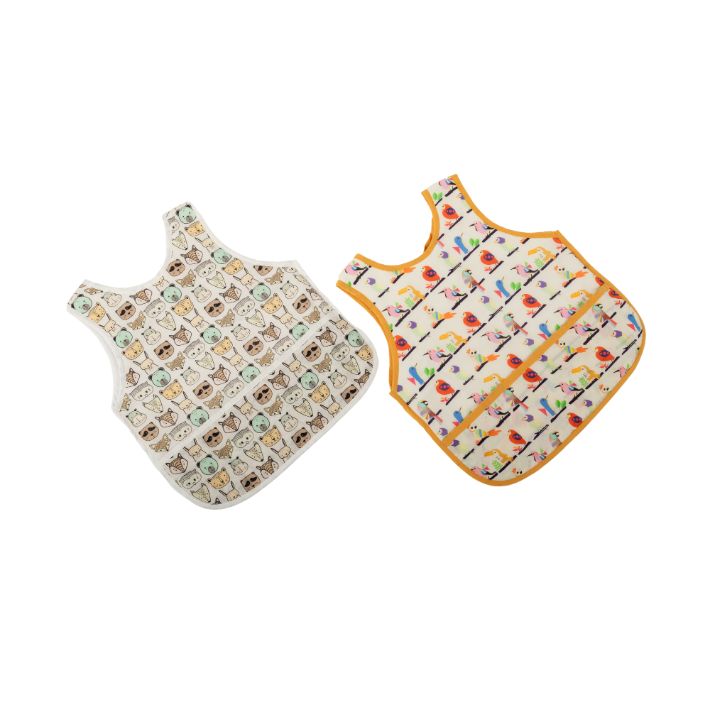 Jungle Safari And Anek Chidiya Toddler Bibs ( Set Of 2)