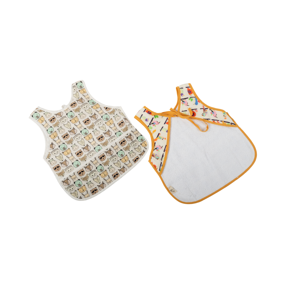 Jungle Safari And Anek Chidiya Toddler Bibs ( Set Of 2)
