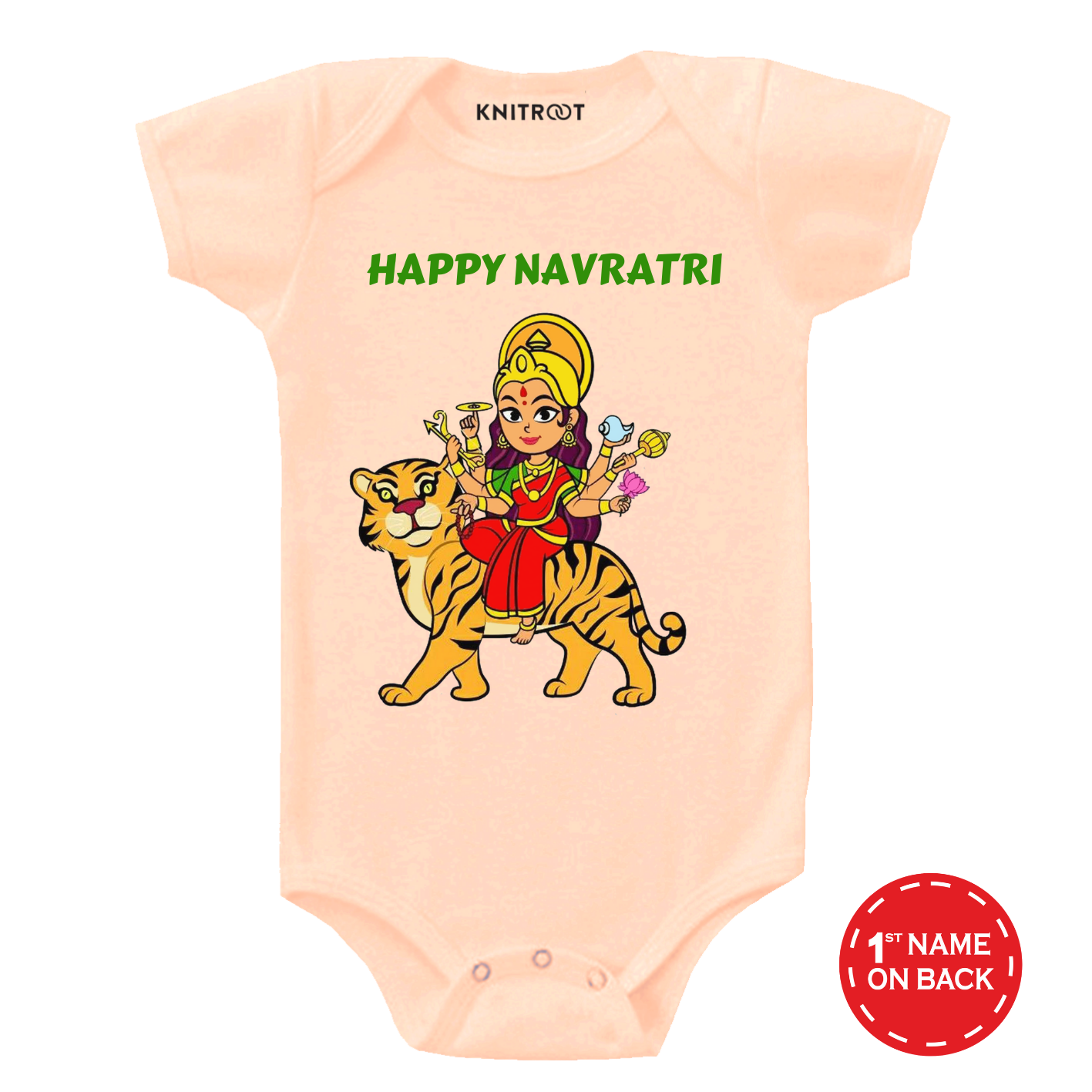 Happy Navratri Peach