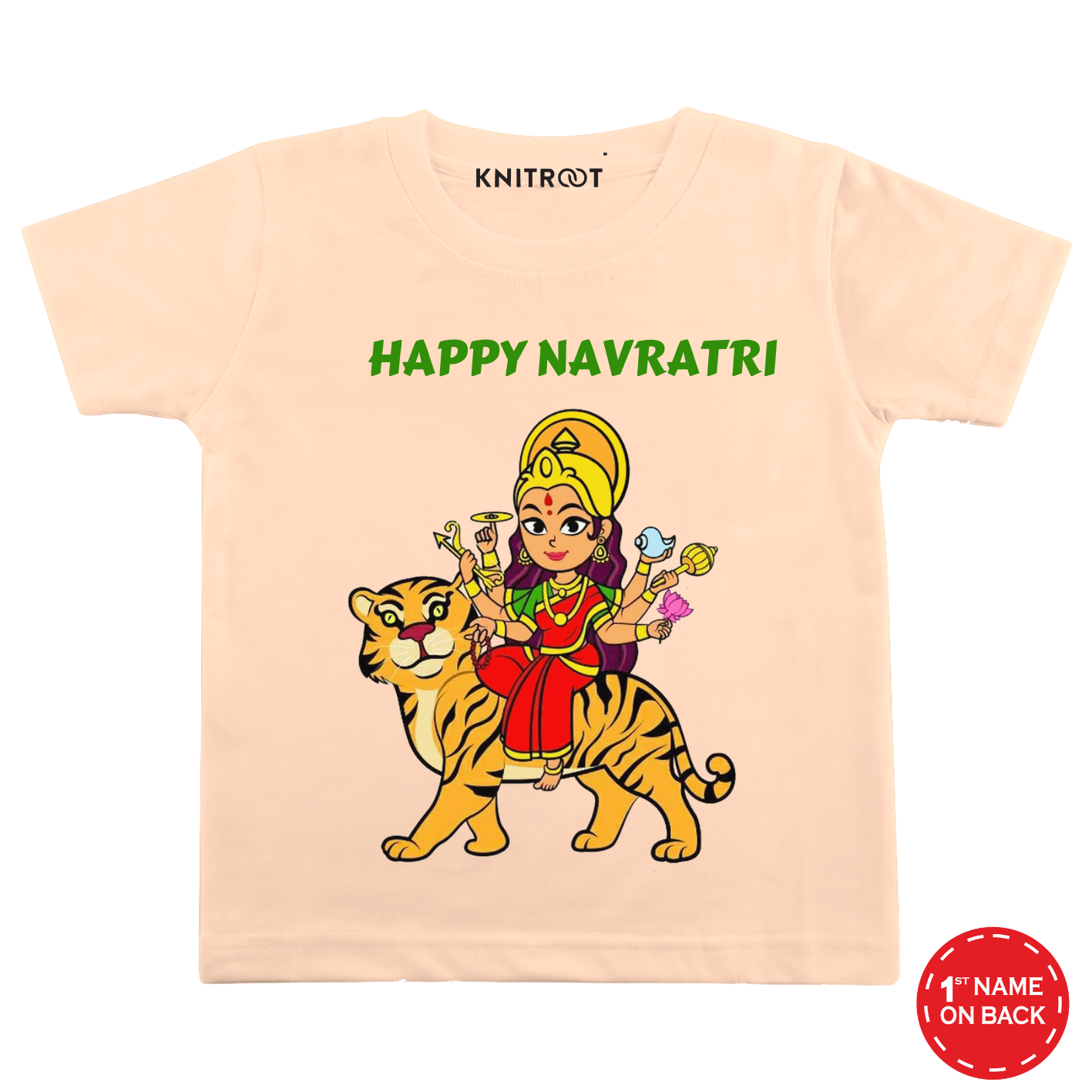 Happy Navratri Peach