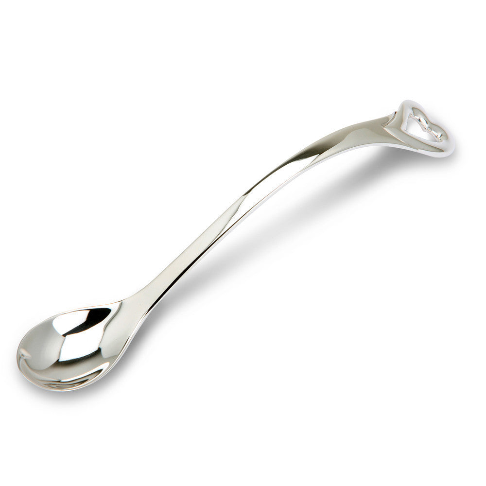 Sterling Silver Feeding Spoon - Heart