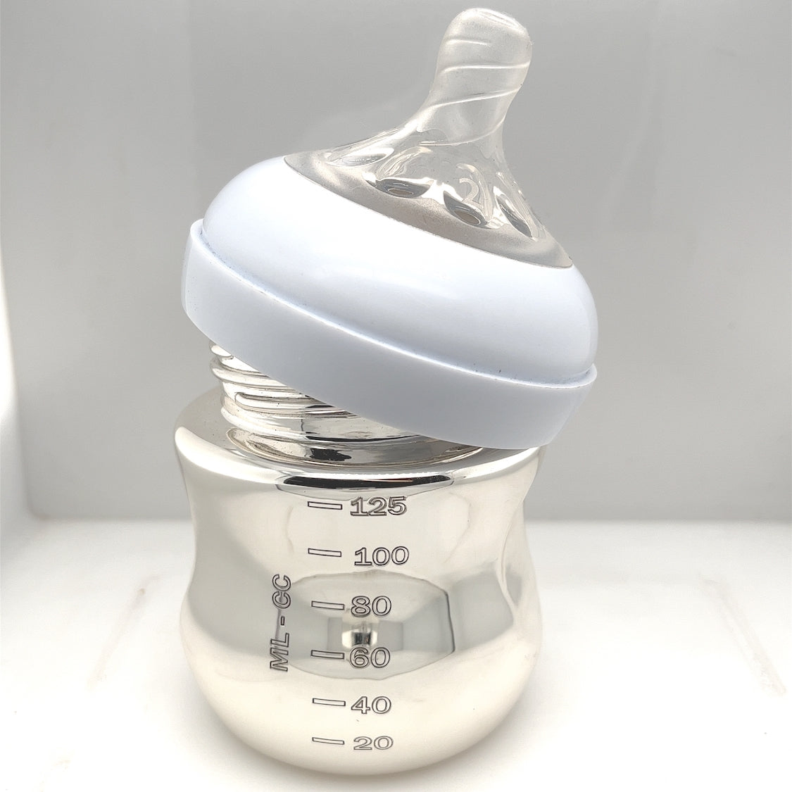 999 Pure Silver Baby Feeding Bottle