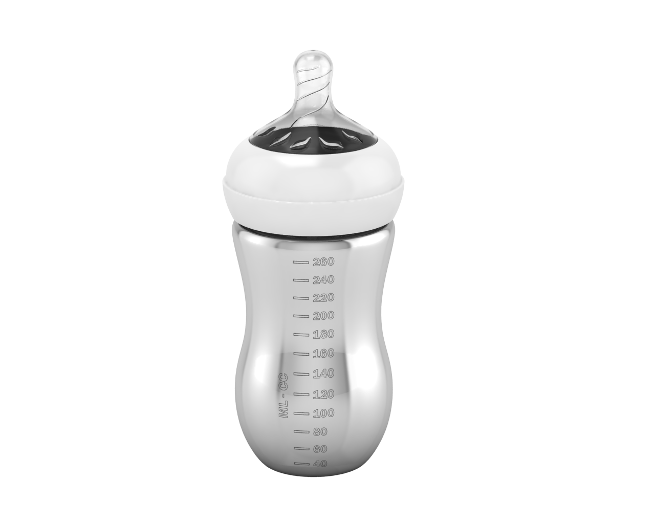 999 Pure Silver Baby Feeding Bottle