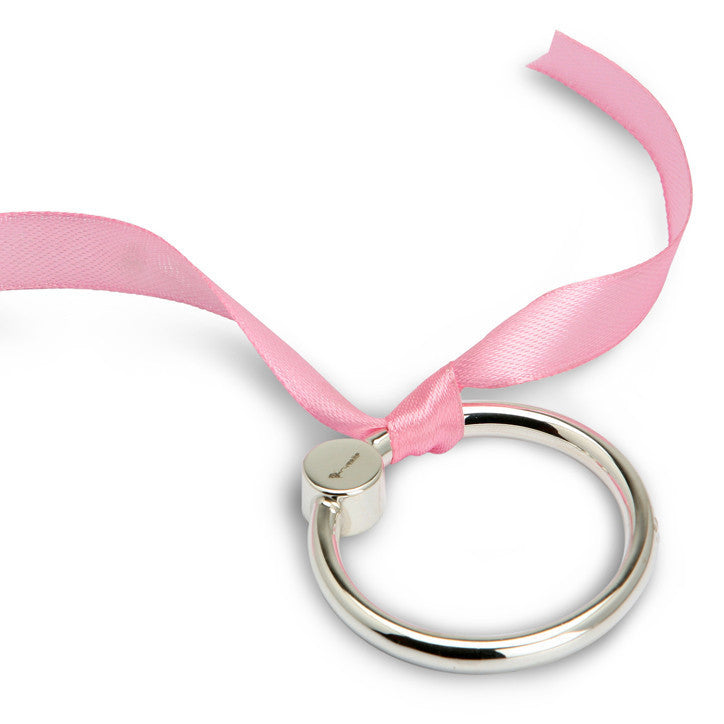 Sterling Silver Rattle & Teether - Flat Ring