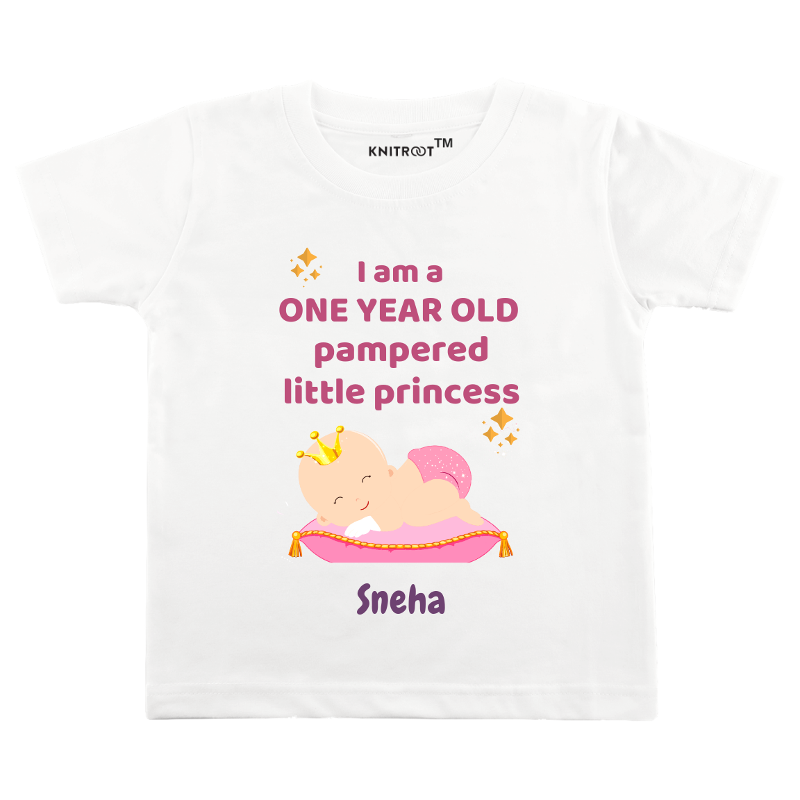 Pampered  First Birthday Tee