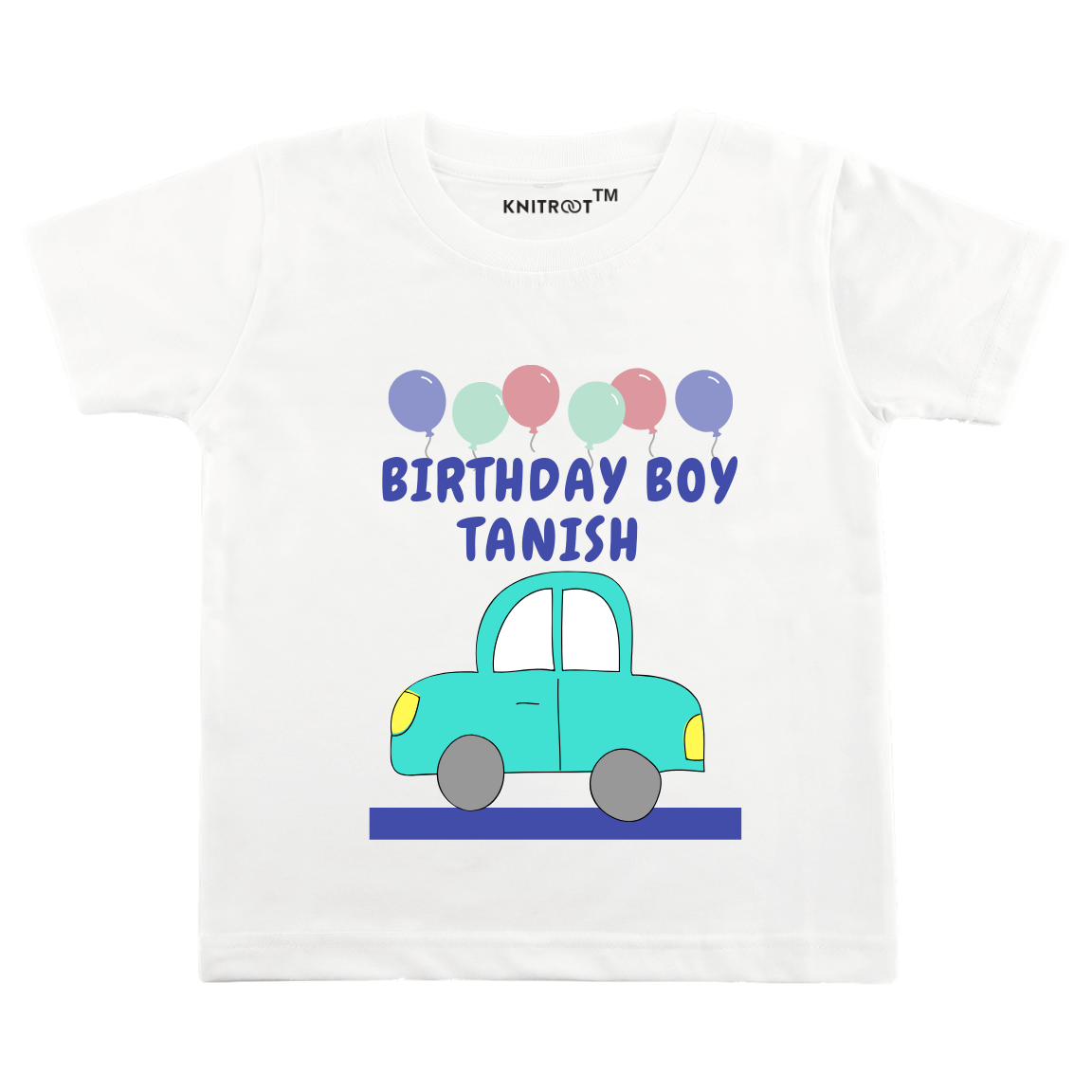 Car Baby First Birthday Tee