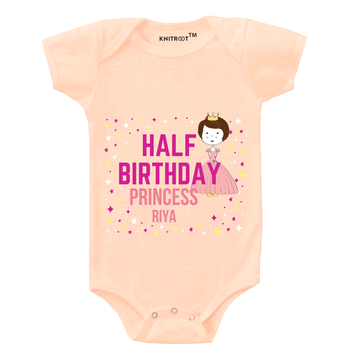 Princess Half Birthday Onesie