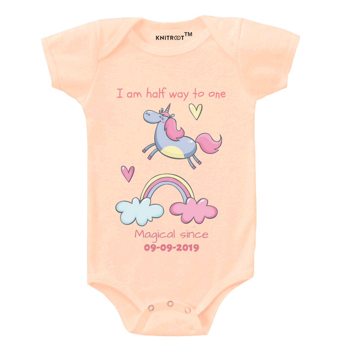 Clouds Half Birthday Onesie