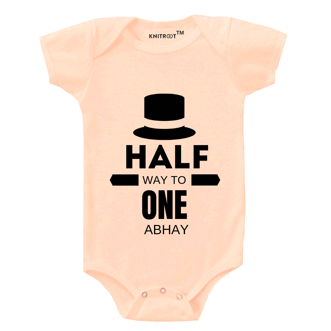 Hat Half Birthday Onesie