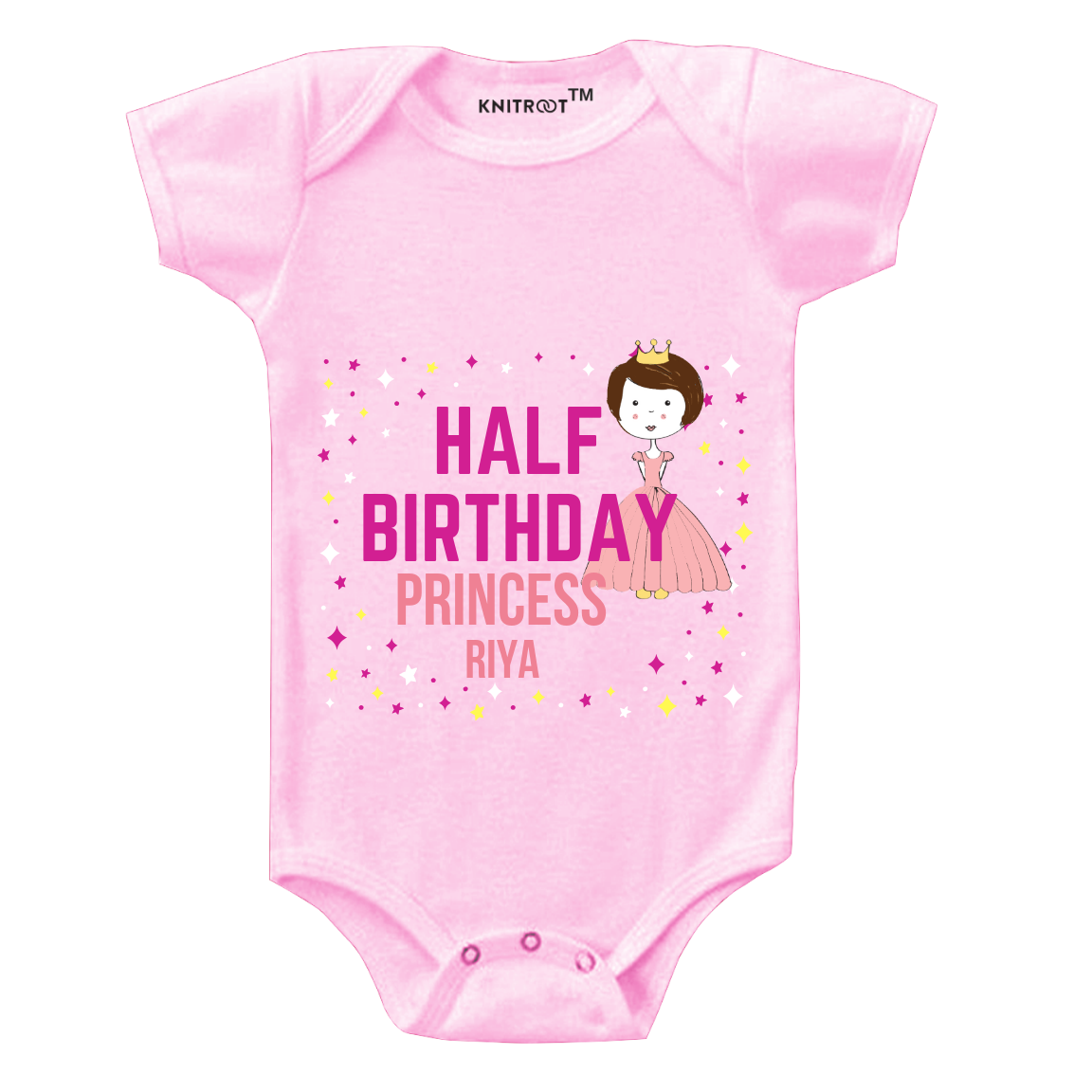 Princess Half Birthday Onesie