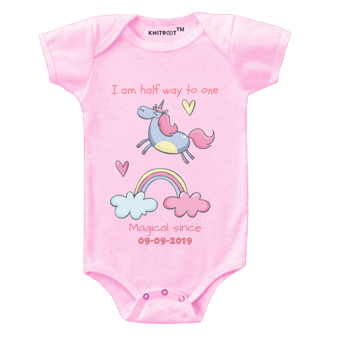 Clouds Half Birthday Onesie