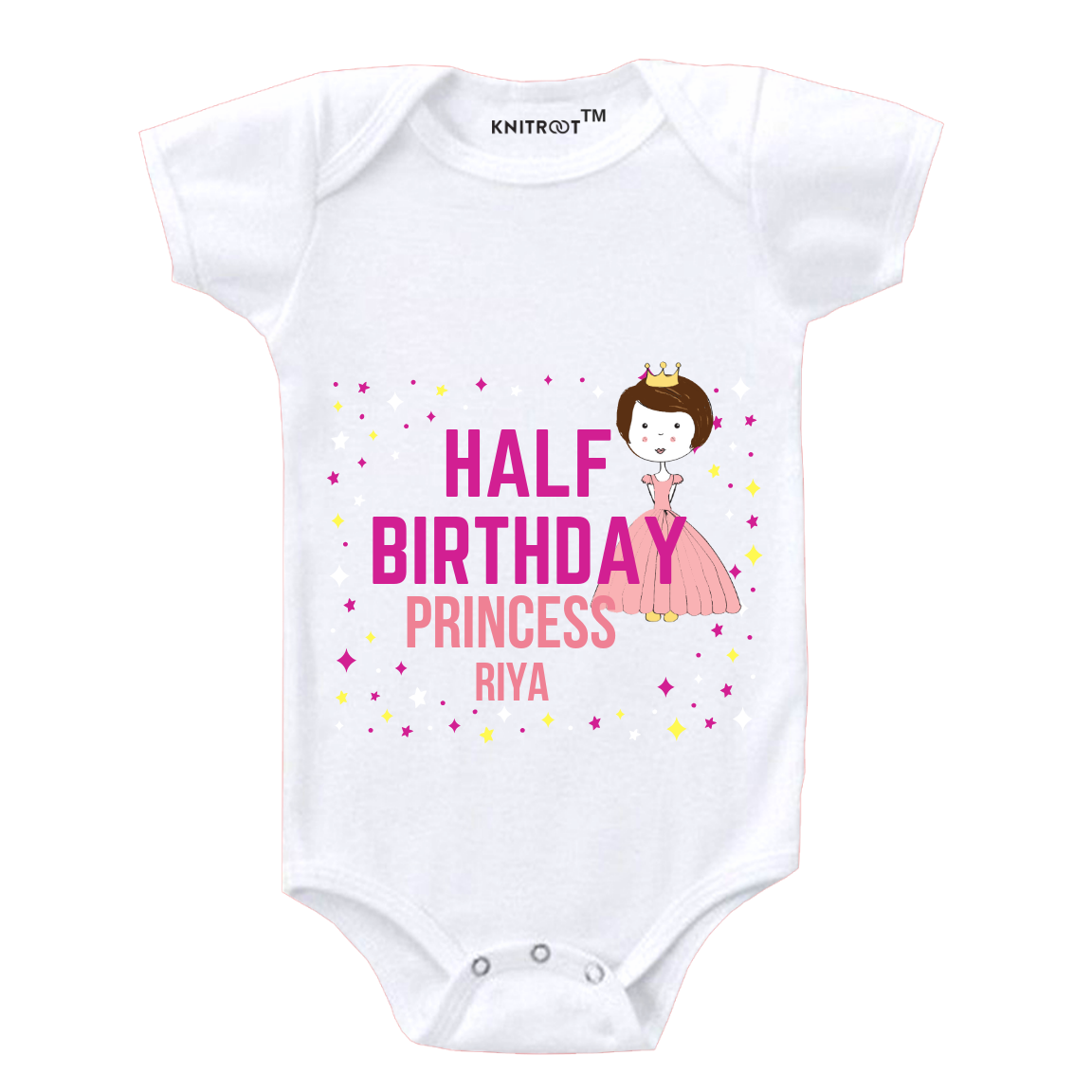 Princess Half Birthday Onesie