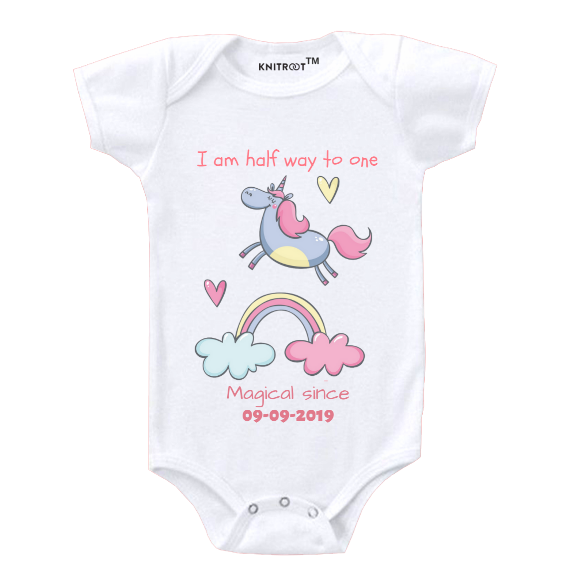 Clouds Half Birthday Onesie