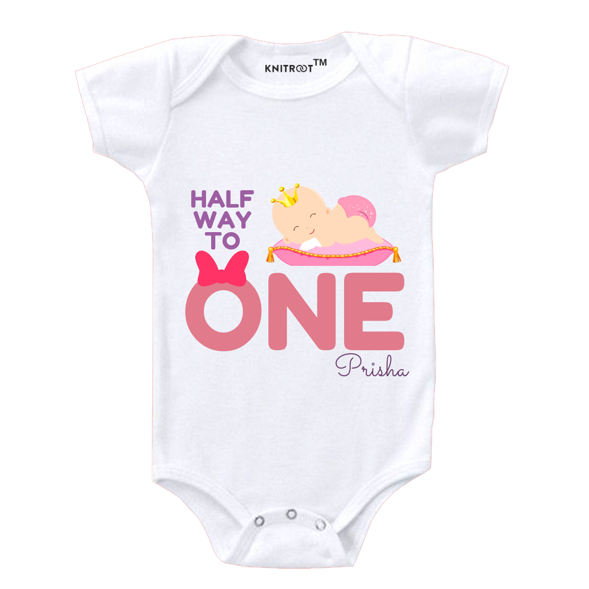 One Small Baby Half Birthday Onesie