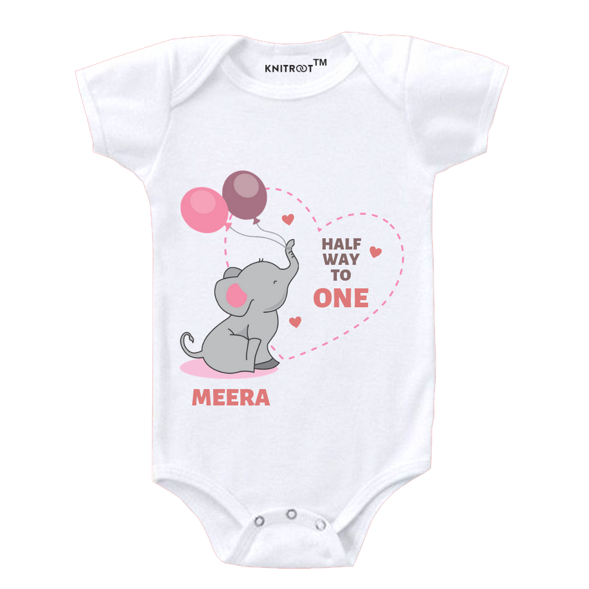 Elephant Half Birthday Onesie