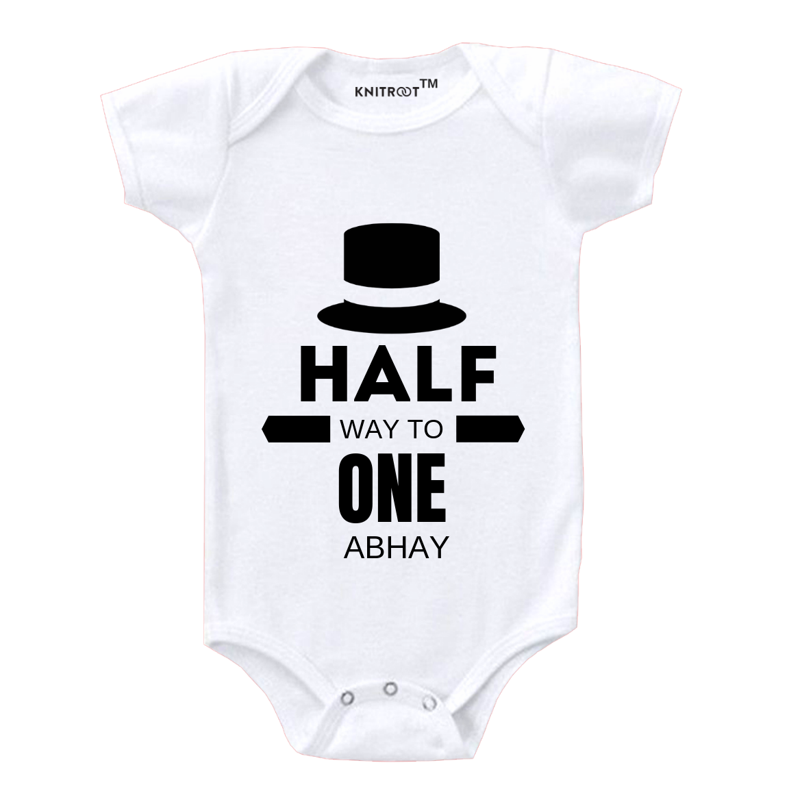 Hat Half Birthday Onesie