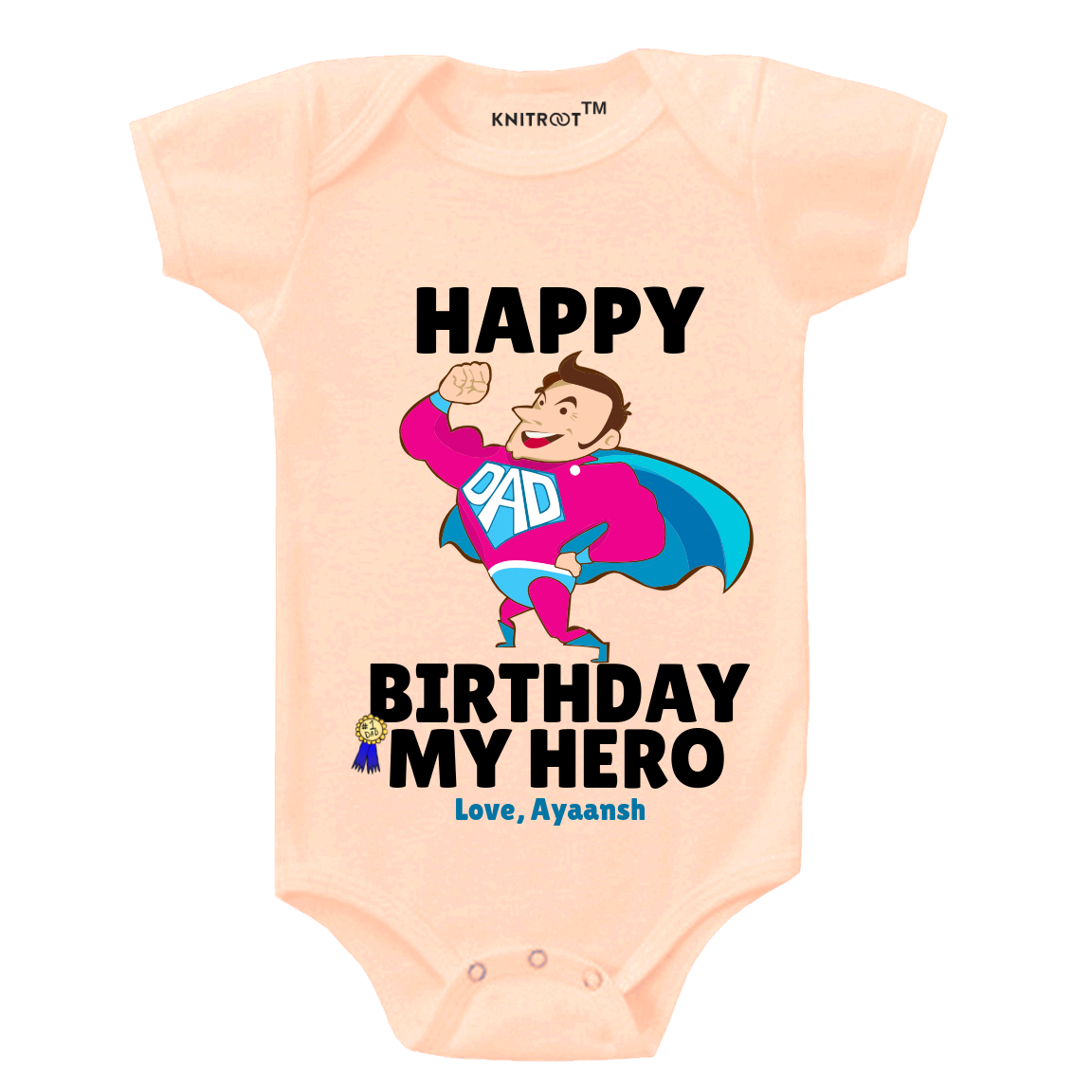 Happy Birthday My Hero Onesie