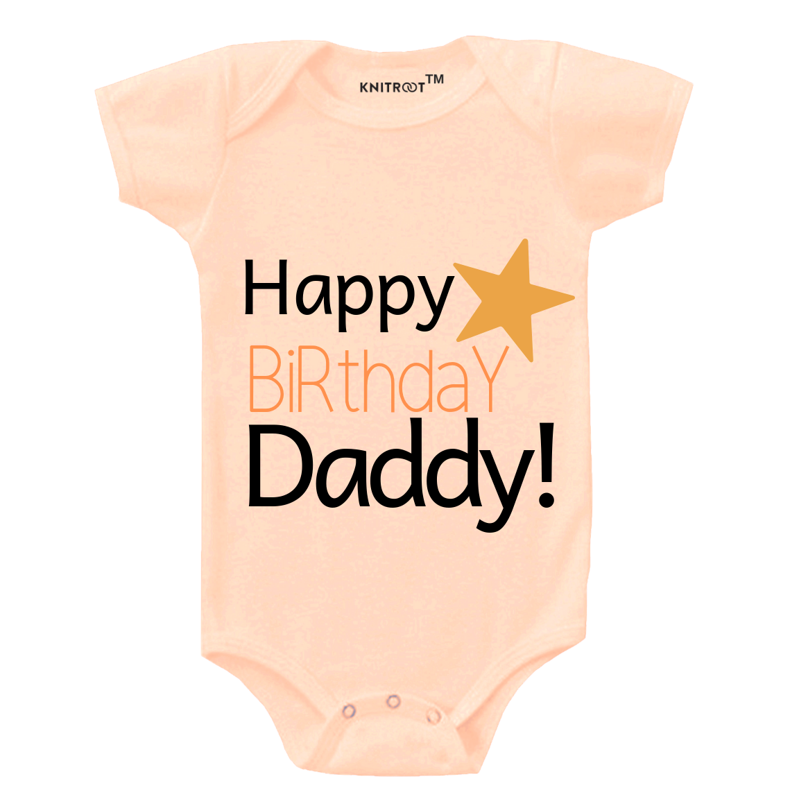 Happy Birthday Daddy with Star Onesie