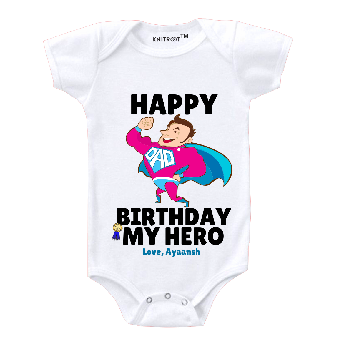 Happy Birthday My Hero Onesie